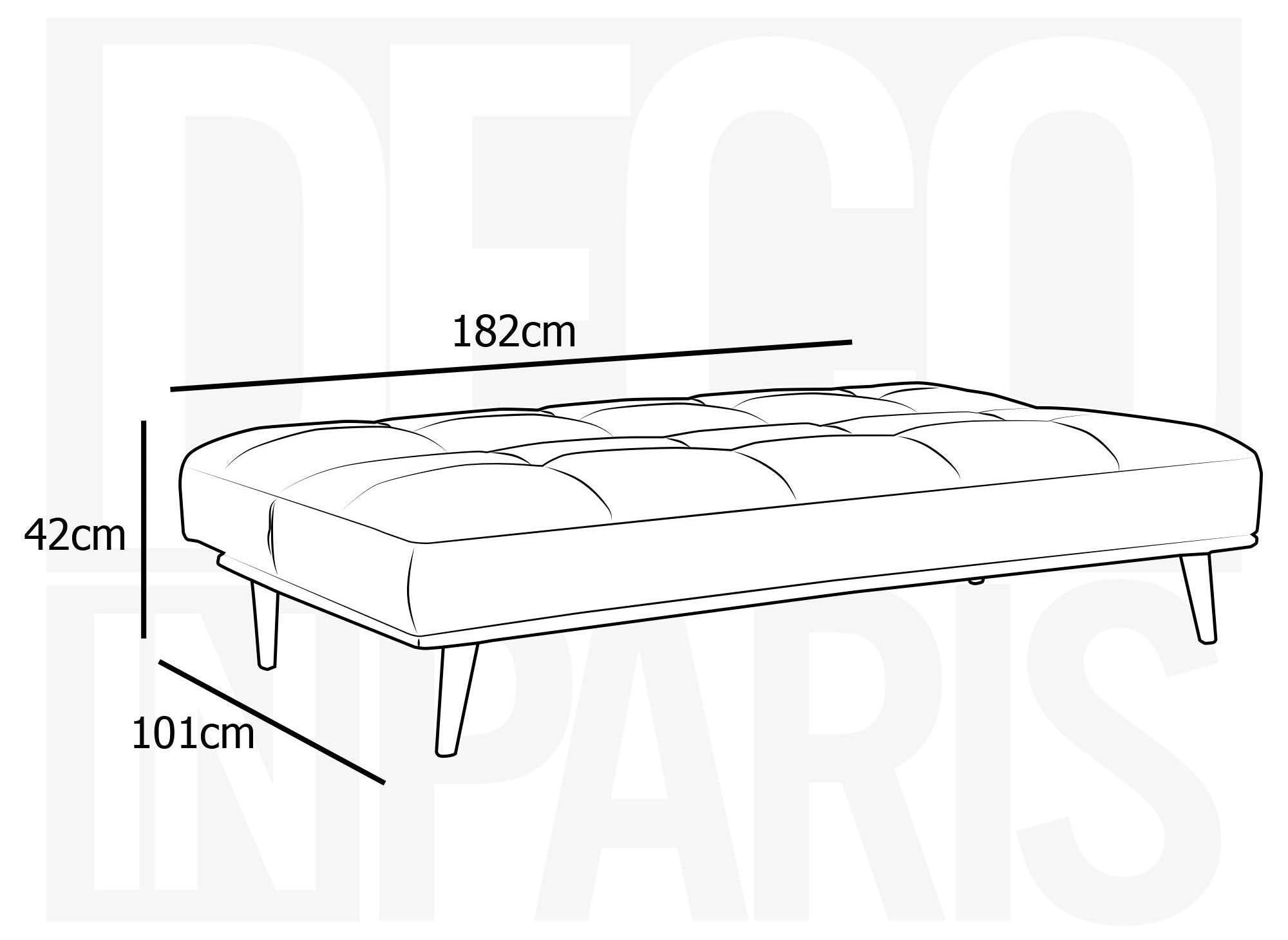 Skandinavisches 3-Sitzer-Schlafsofa JESSY, grau