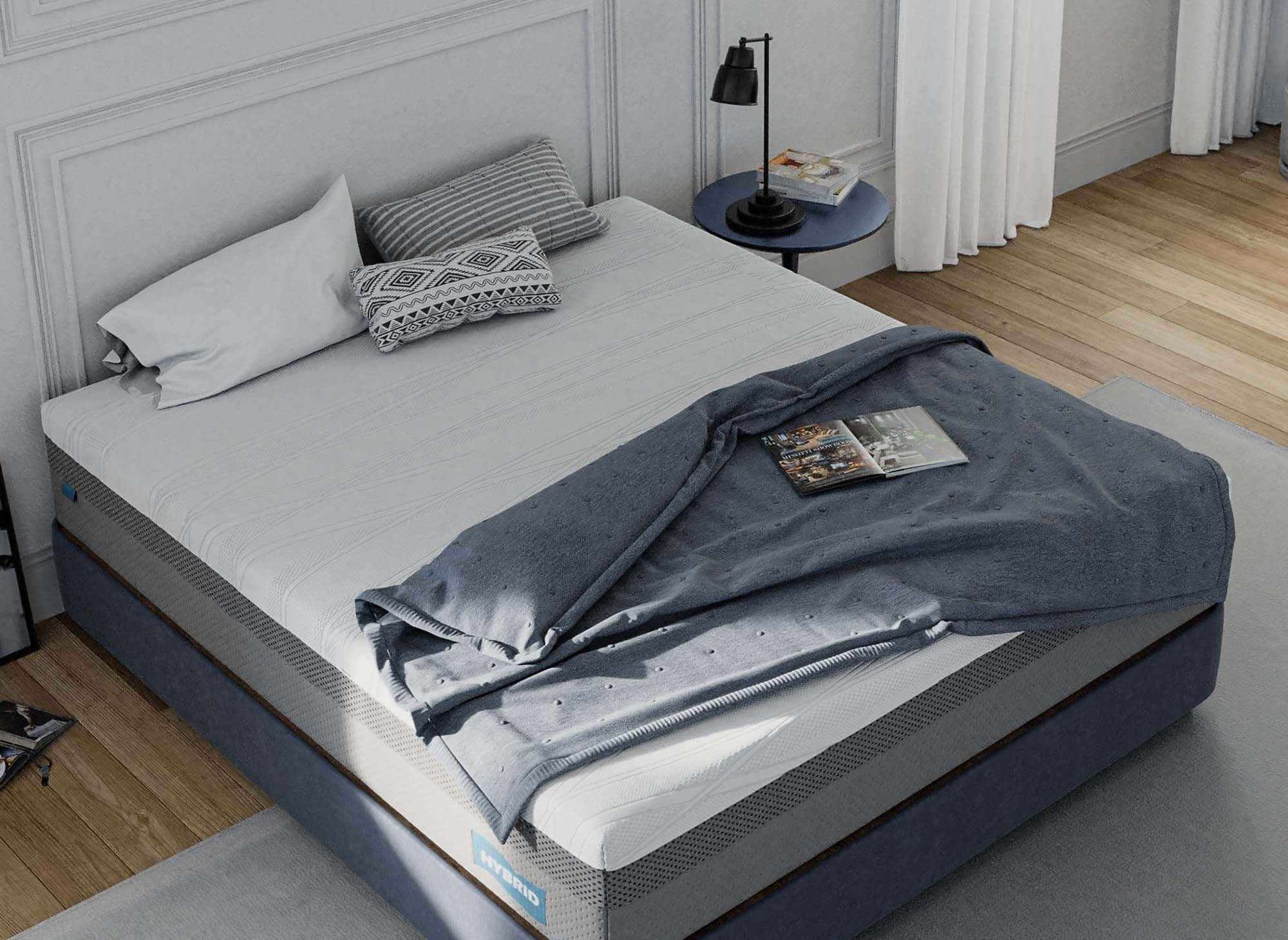 HYBRID-Matratze 180 x 200 cm Taschenfedern und Memory-Schaum, Dicke 26 cm
