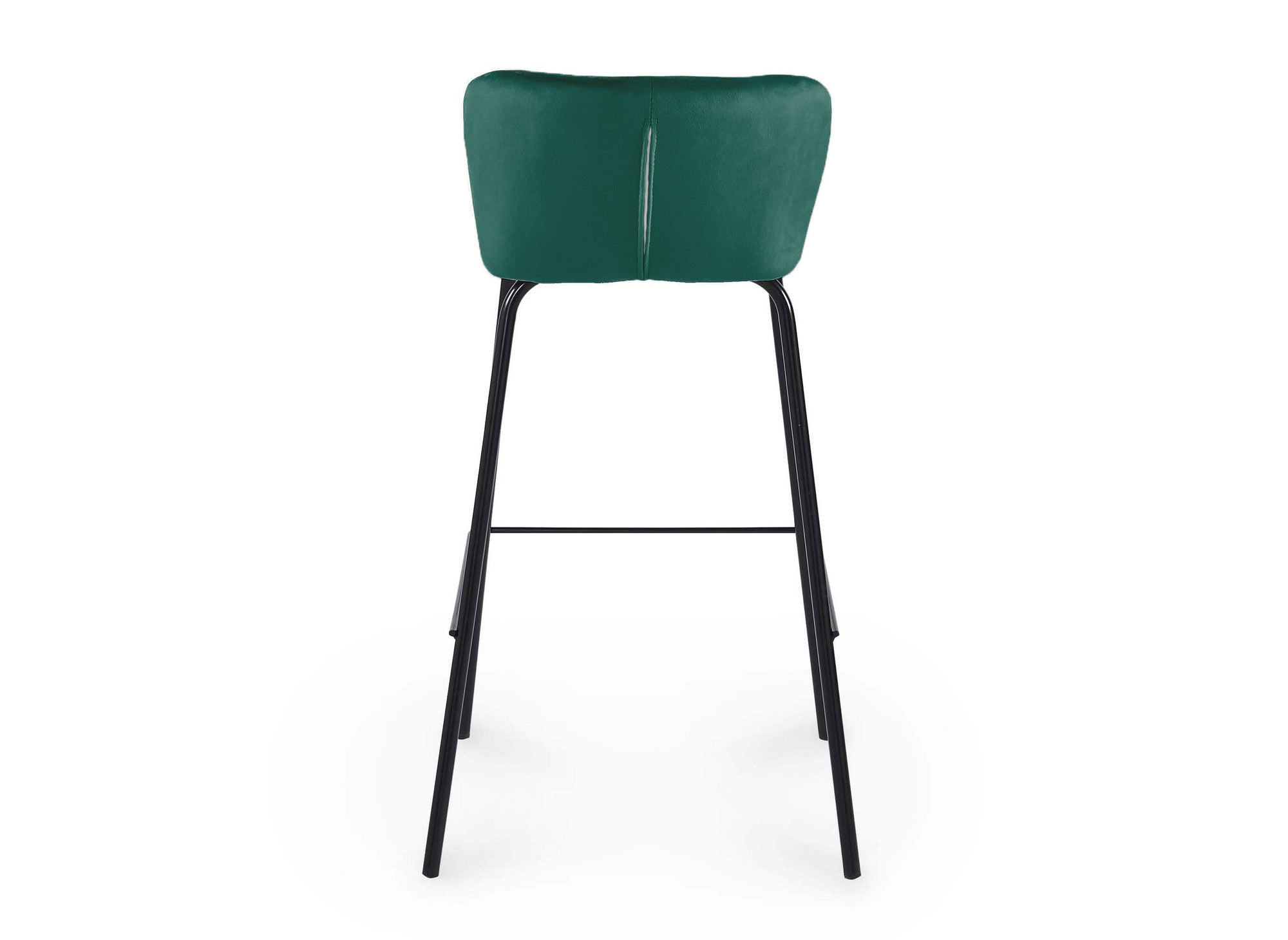 2er Set Designer Barhocker aus grünem Samt BOSCO