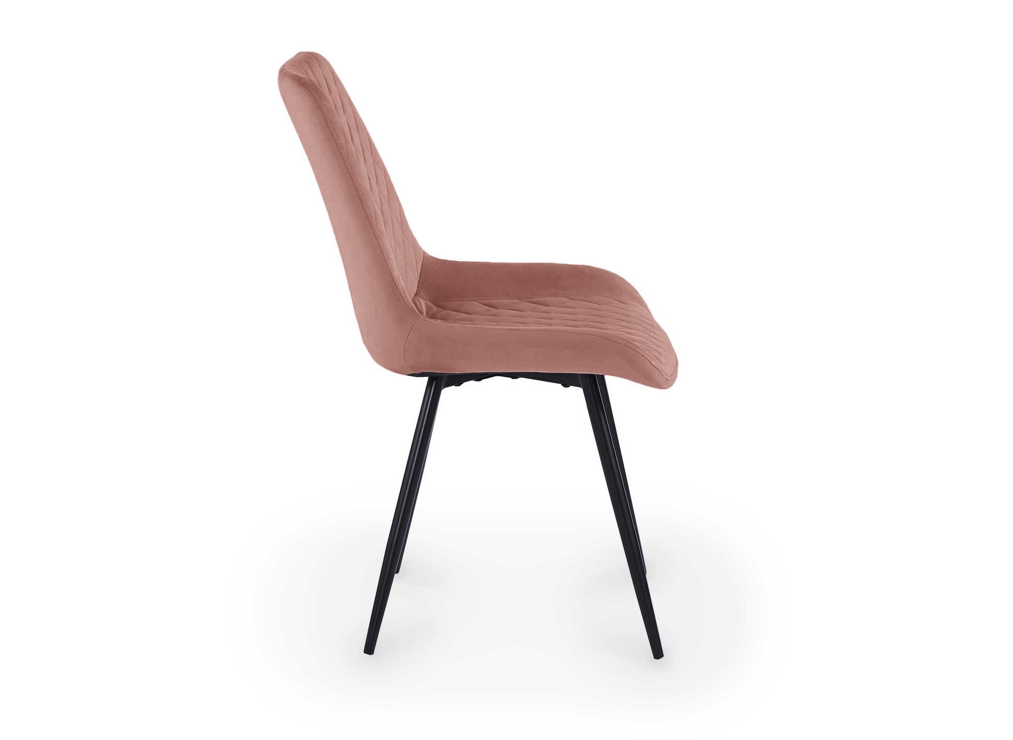 2er-Set YOLA Designer-Stühle aus rosa Samt