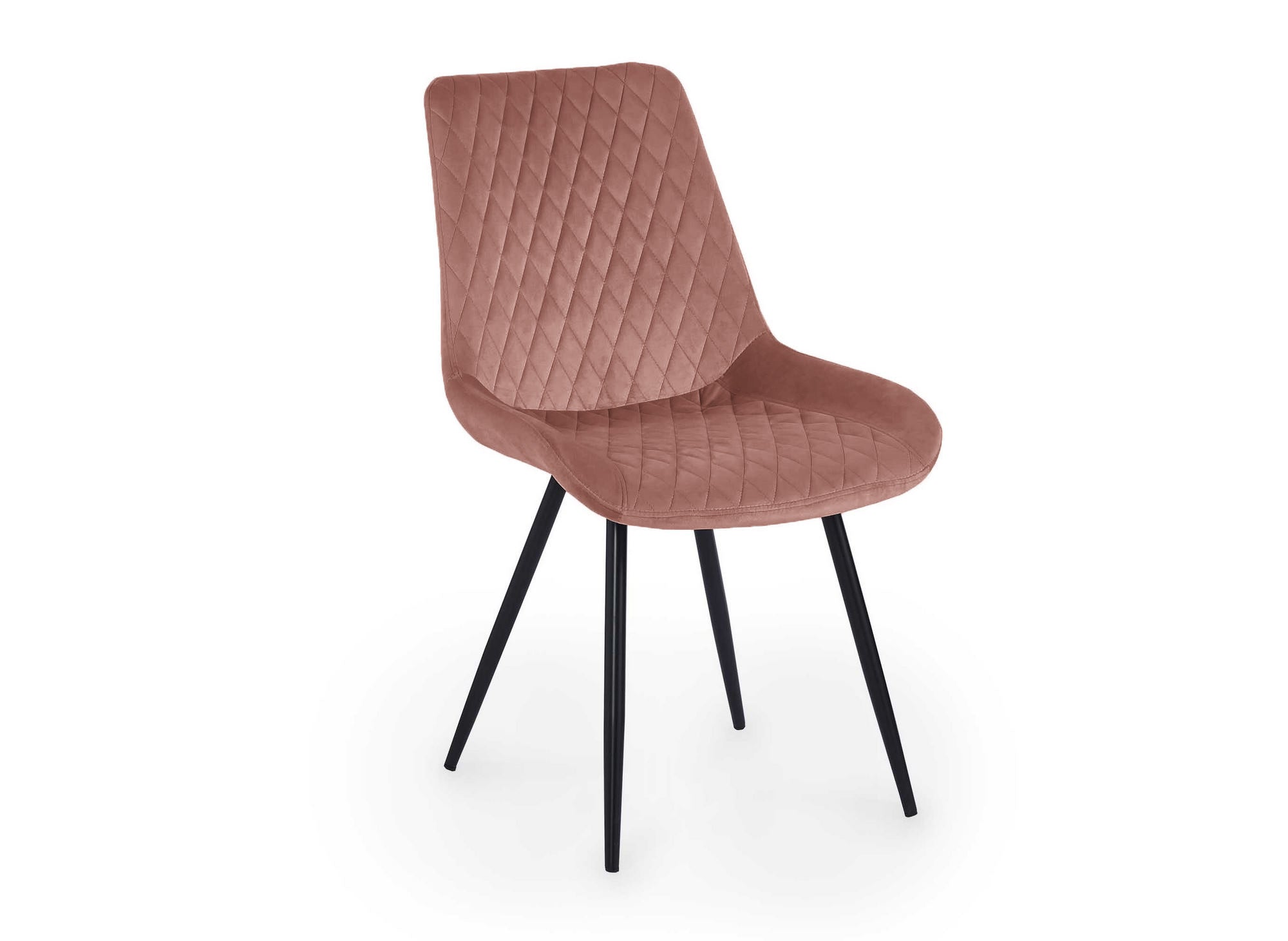 2er-Set YOLA Designer-Stühle aus rosa Samt