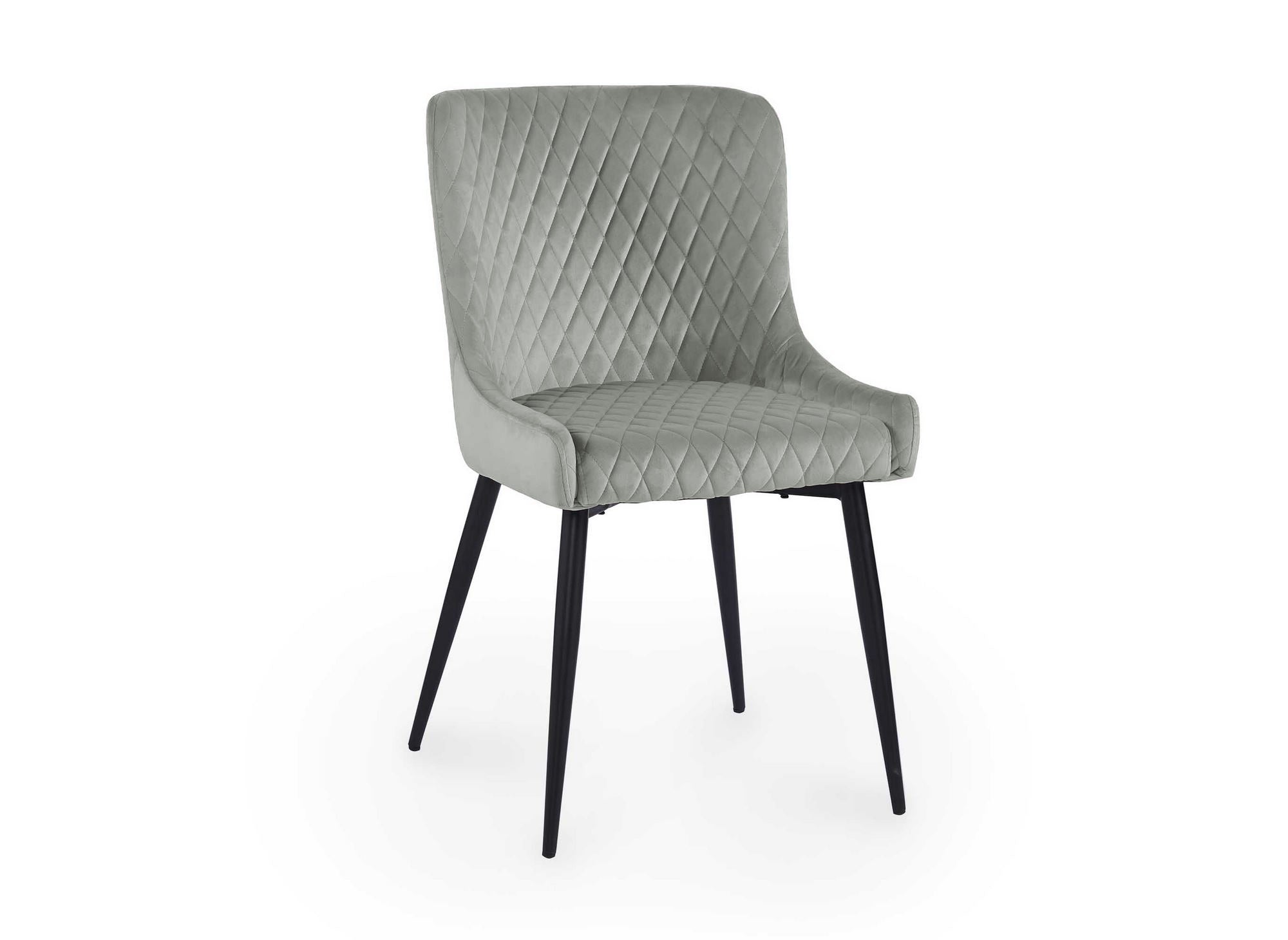 2er-Set Designer-Stühle JENNY aus grauem Samt