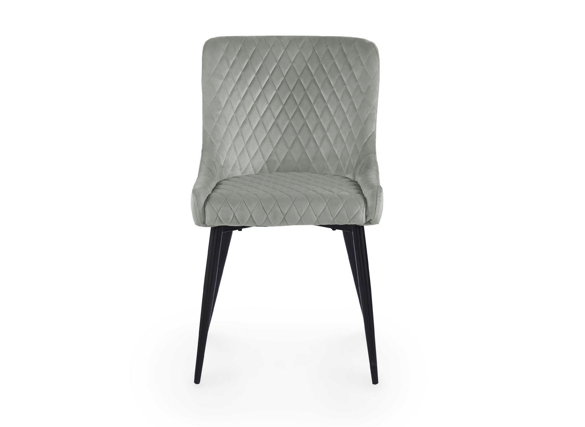 2er-Set Designer-Stühle JENNY aus grauem Samt