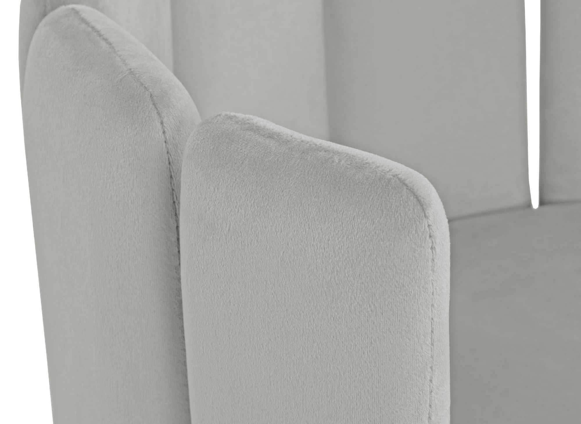 2er-Set Designer-Barhocker DEBBY aus grauem Samt