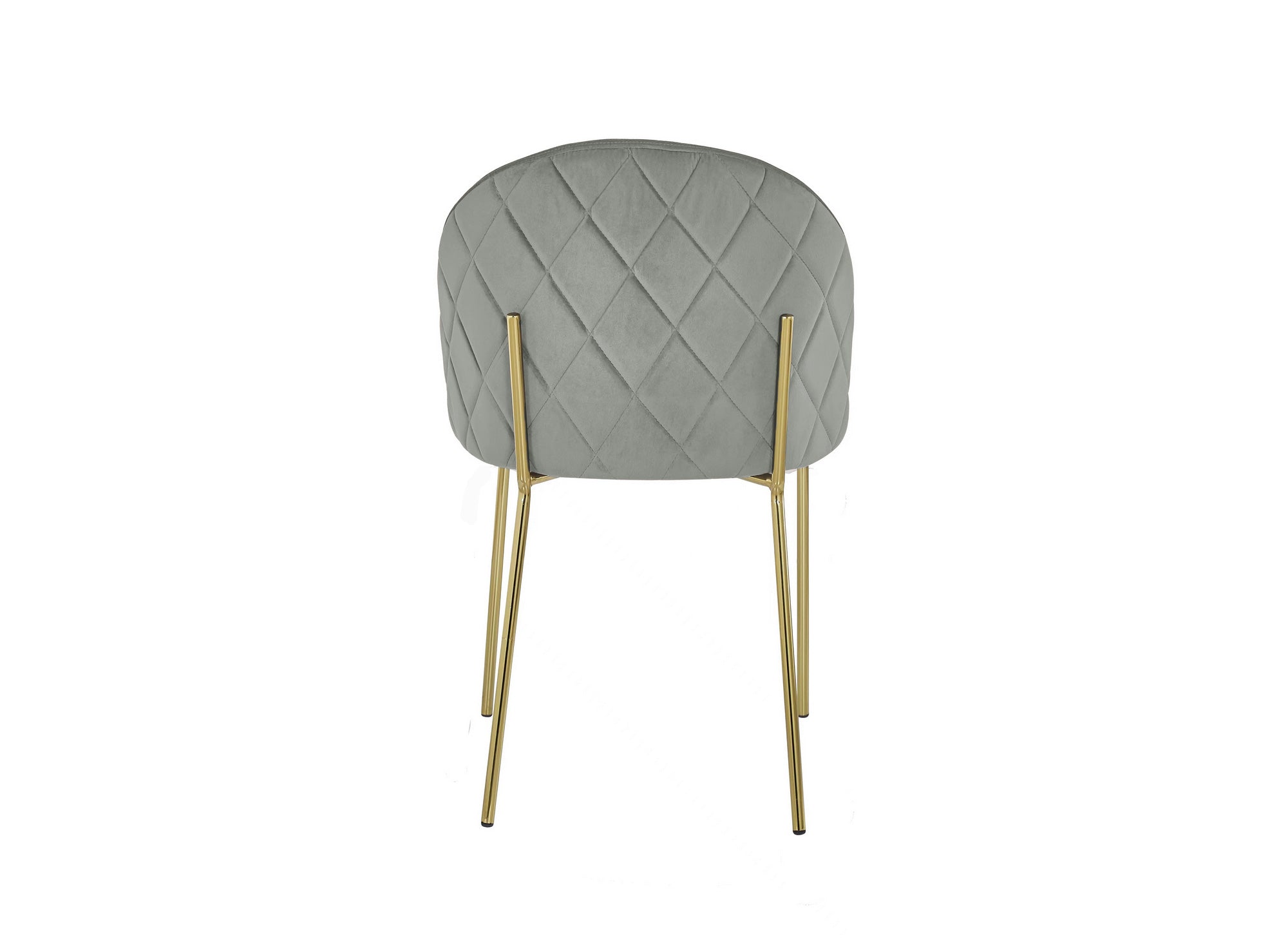 2er-Set KENNETH Designer-Stühle aus grauem Samt