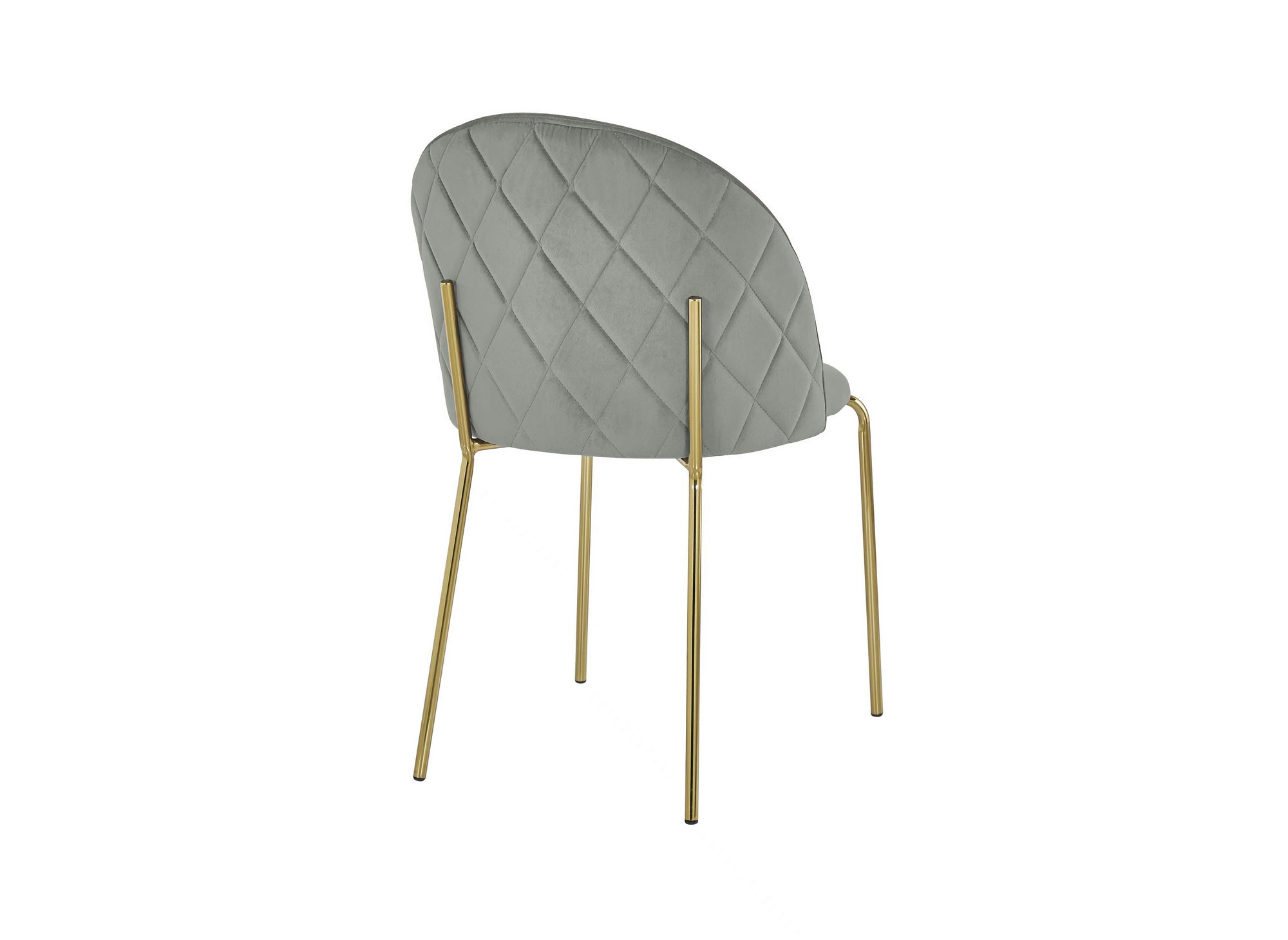 2er-Set KENNETH Designer-Stühle aus grauem Samt