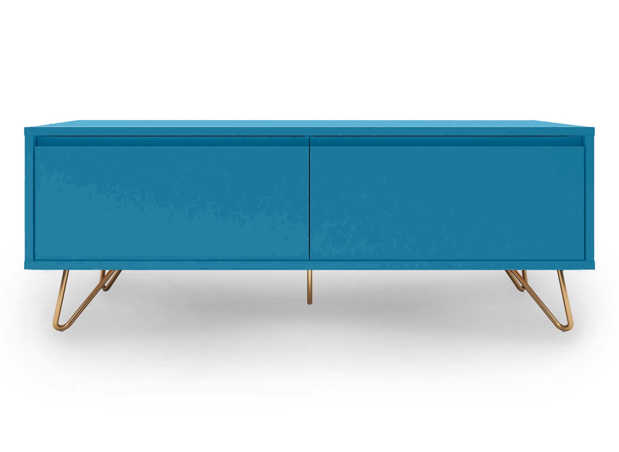 DARINA entenblauer TV-Schrank mit 1 Schublade und 1 Tür