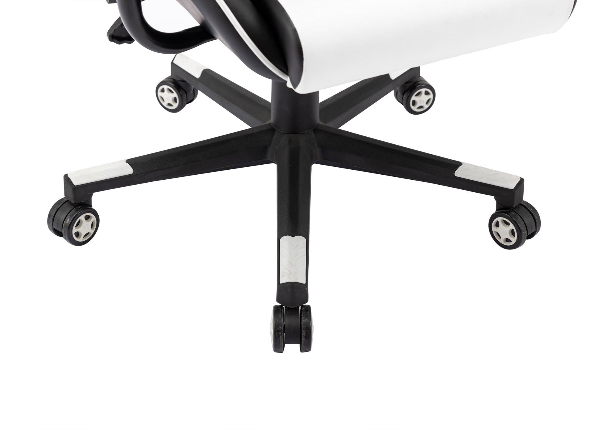 LYHAM Gaming-Stuhl aus Kunstleder in Schwarz und Weiß