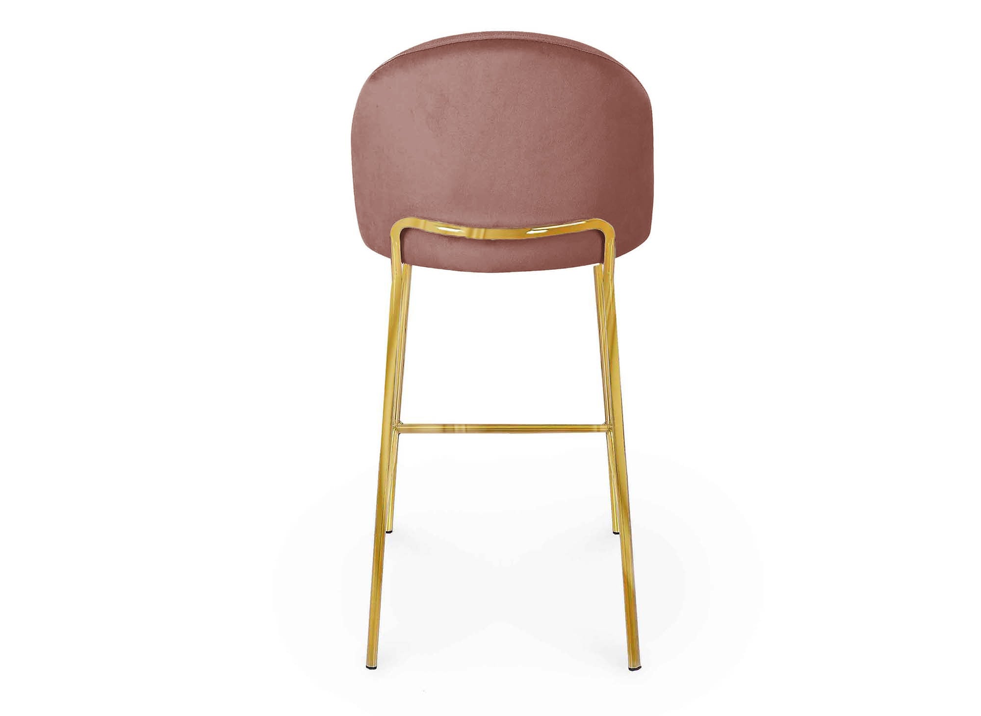 2er-Set Designer-Barhocker aus rosa Samt ARABEL