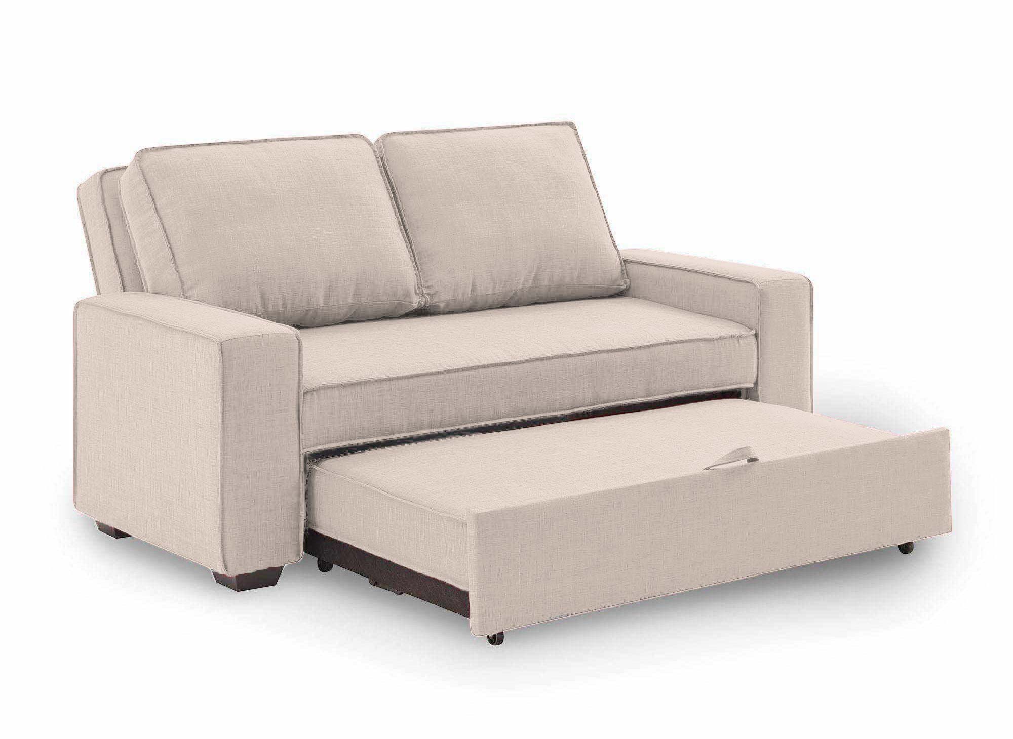 JAMES 3-Sitzer-Schlafsofa aus beigem Stoff