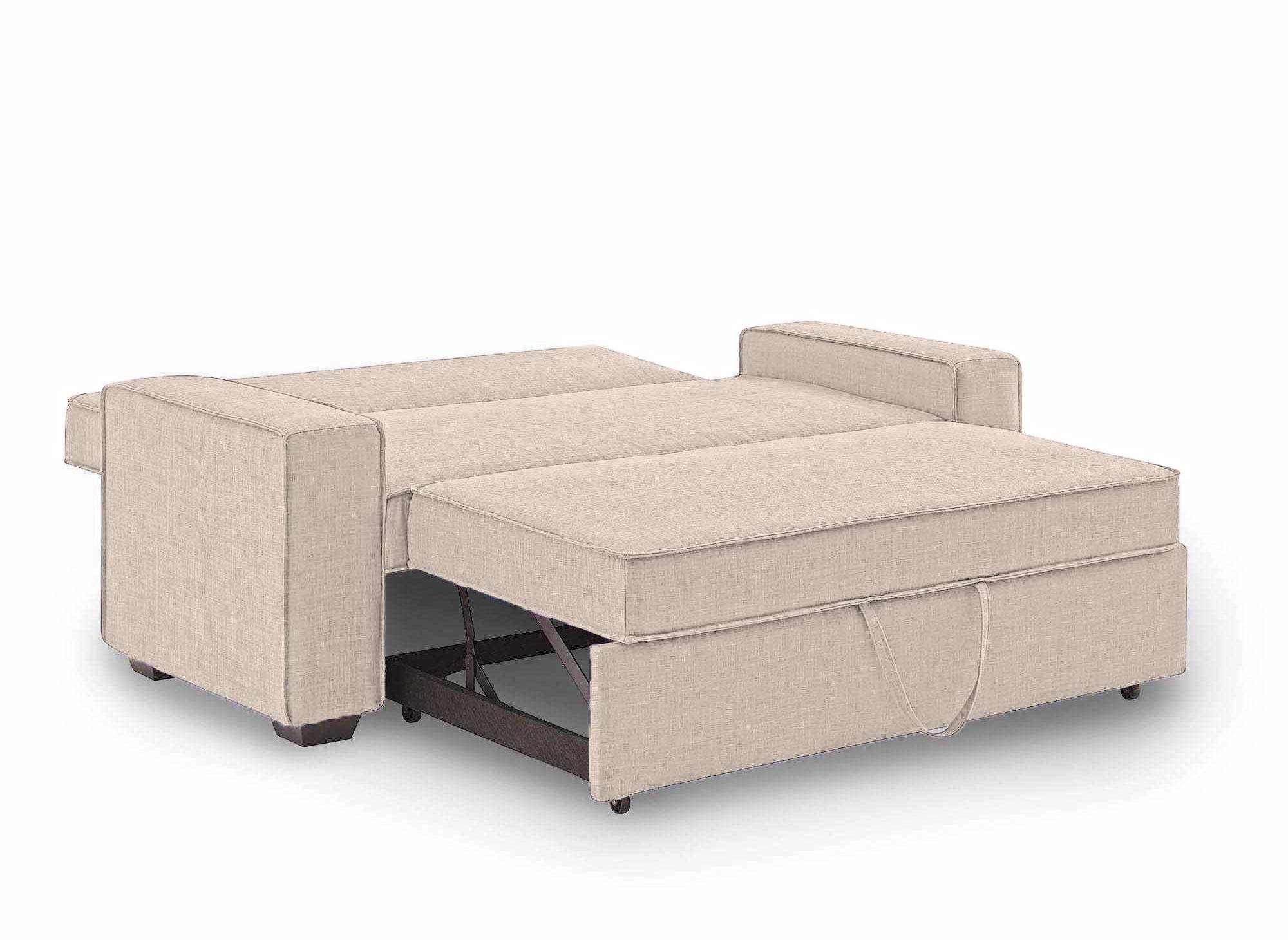 JAMES 3-Sitzer-Schlafsofa aus beigem Stoff