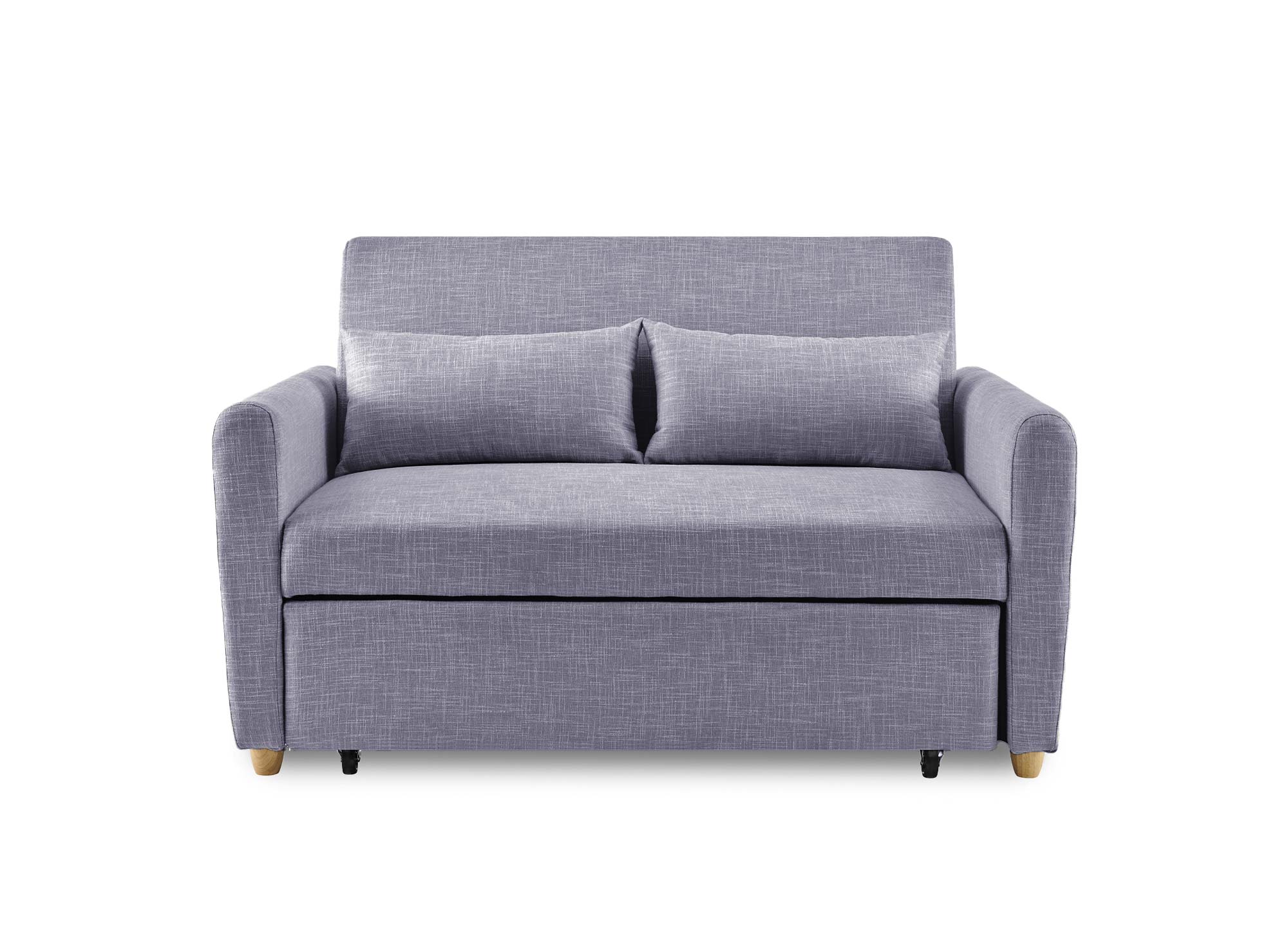 Skandinavisches Schlafsofa aus grauem Stoff KALAYA