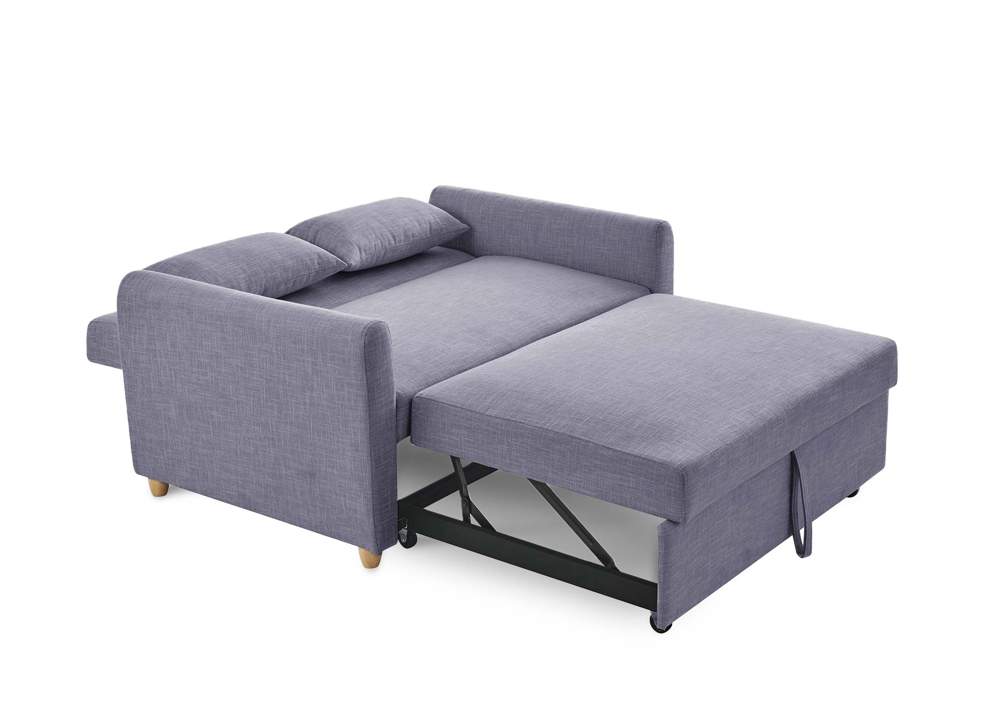 Skandinavisches Schlafsofa aus grauem Stoff KALAYA