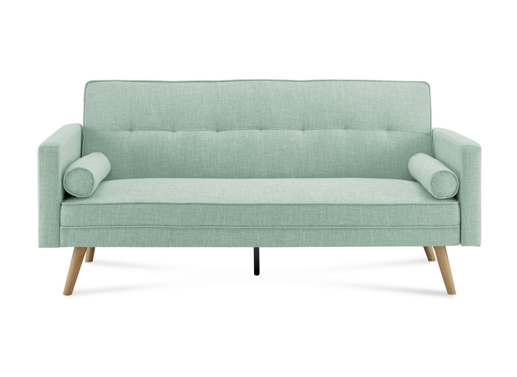 TANIA wassergrünes Stoffschlafsofa