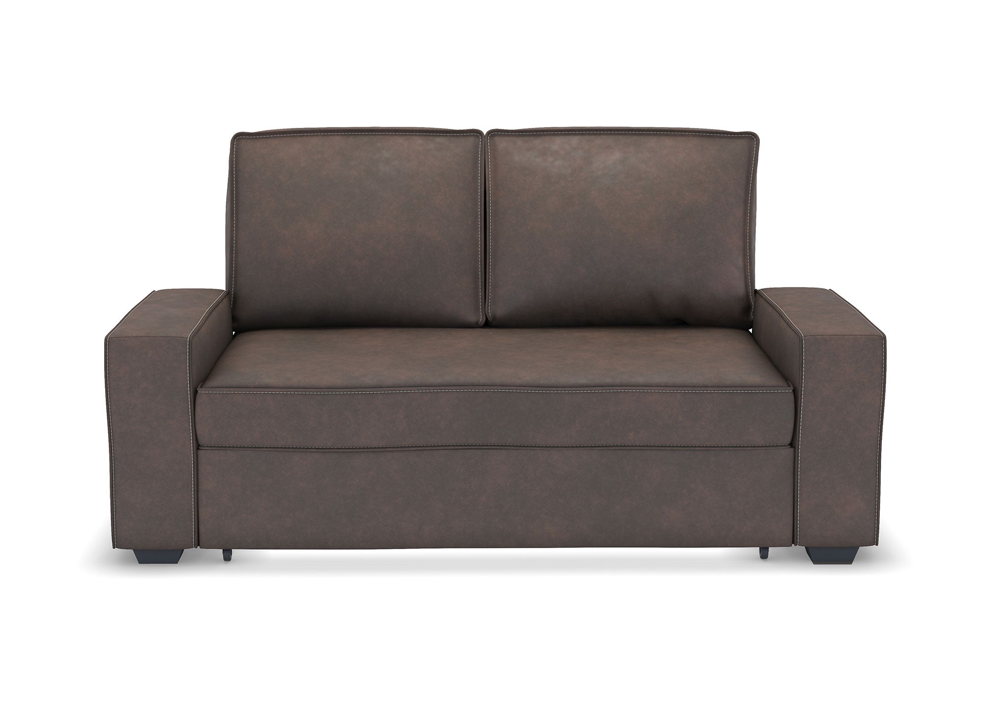 Braunes 3-Sitzer-Schlafsofa JAMES