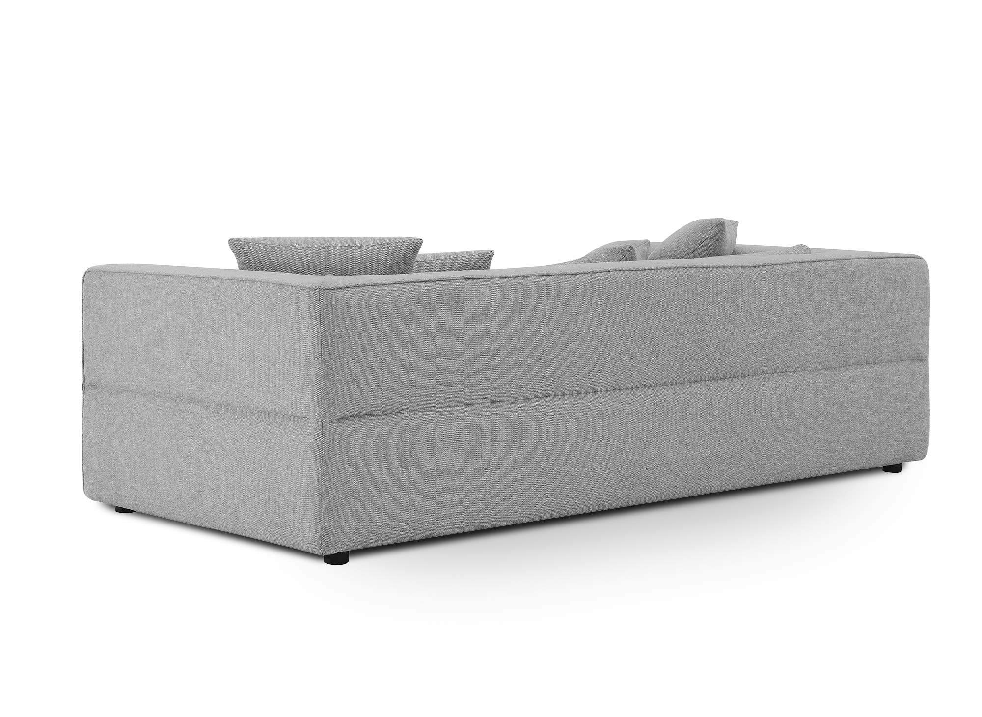EVELYNE 3-Sitzer-Sofa aus grauem Stoff