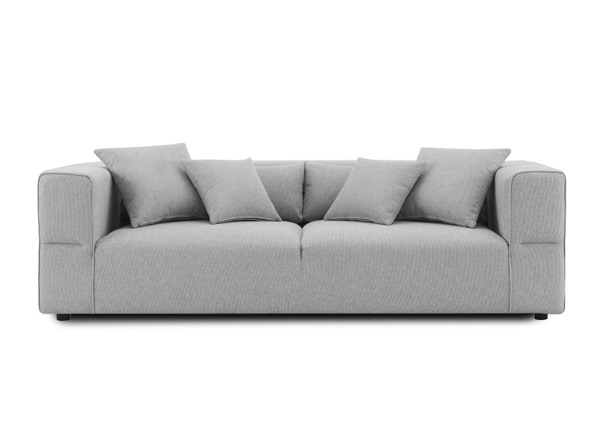 EVELYNE 3-Sitzer-Sofa aus grauem Stoff