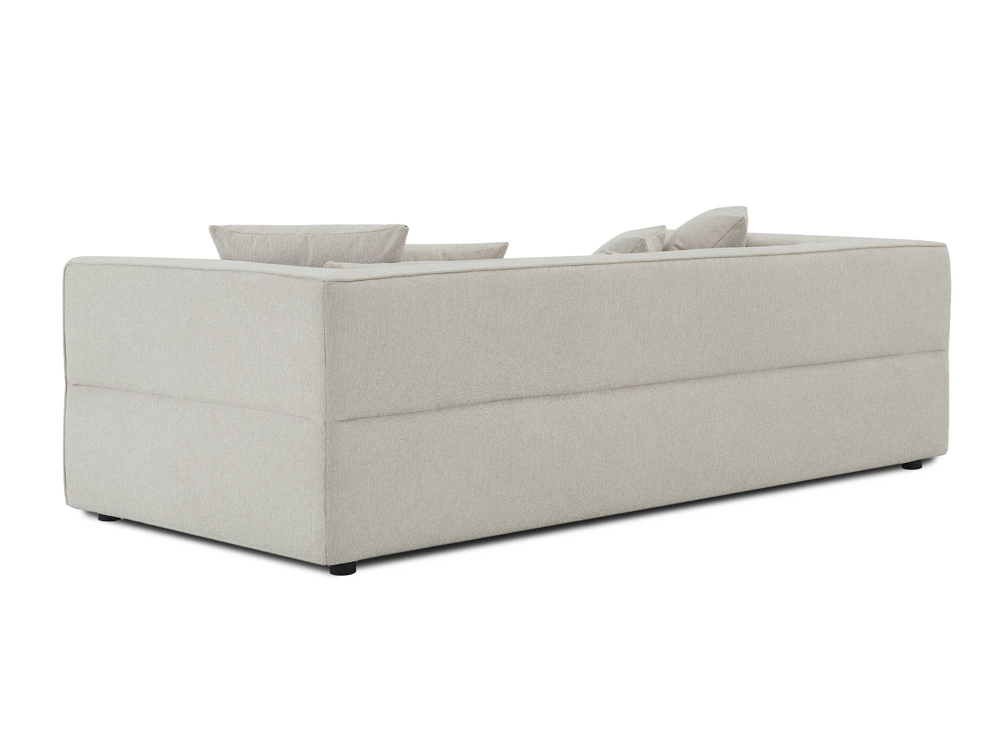 EVELYNE 3-Sitzer-Sofa aus beigefarbenem Stoff