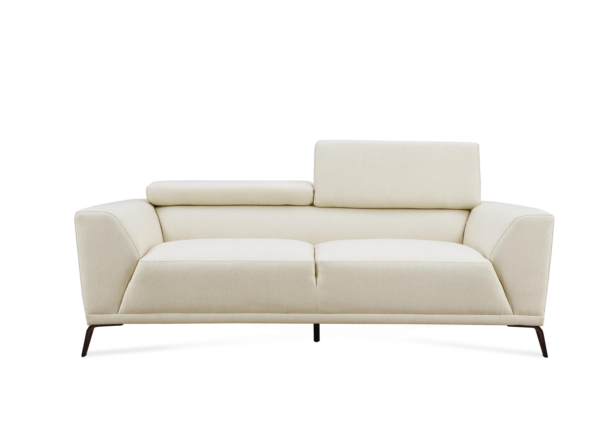 KALISTA modernes 3-Sitzer-Sofa aus beigefarbenem Stoff