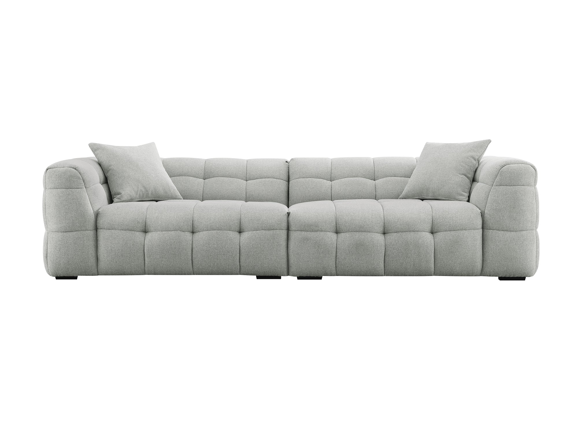 BELLA 4-Sitzer-Sofa aus grauem Stoff
