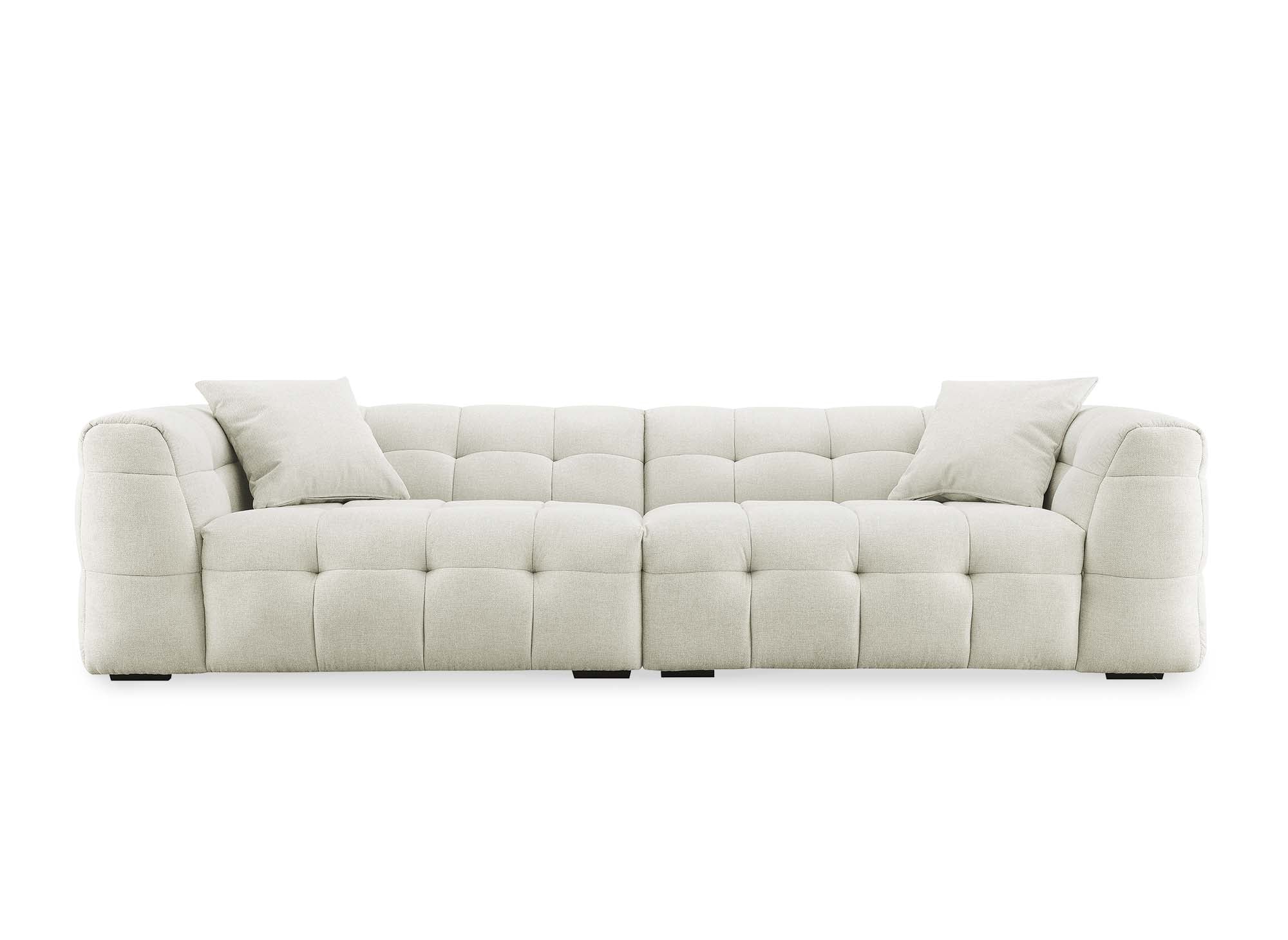 BELLA 4-Sitzer-Sofa aus beigefarbenem Stoff