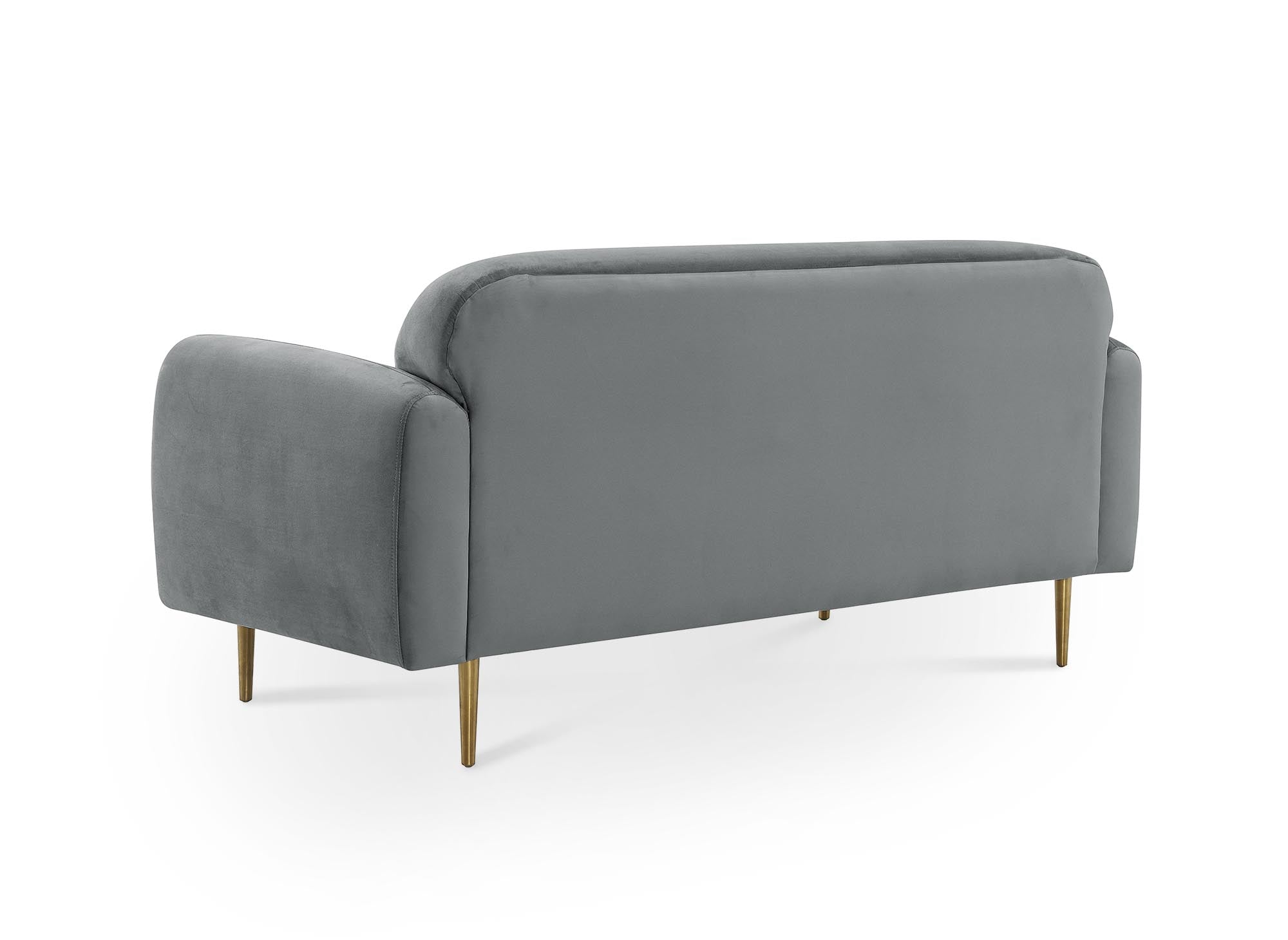MARILYNE 2-Sitzer-Sofa aus grauem Samt