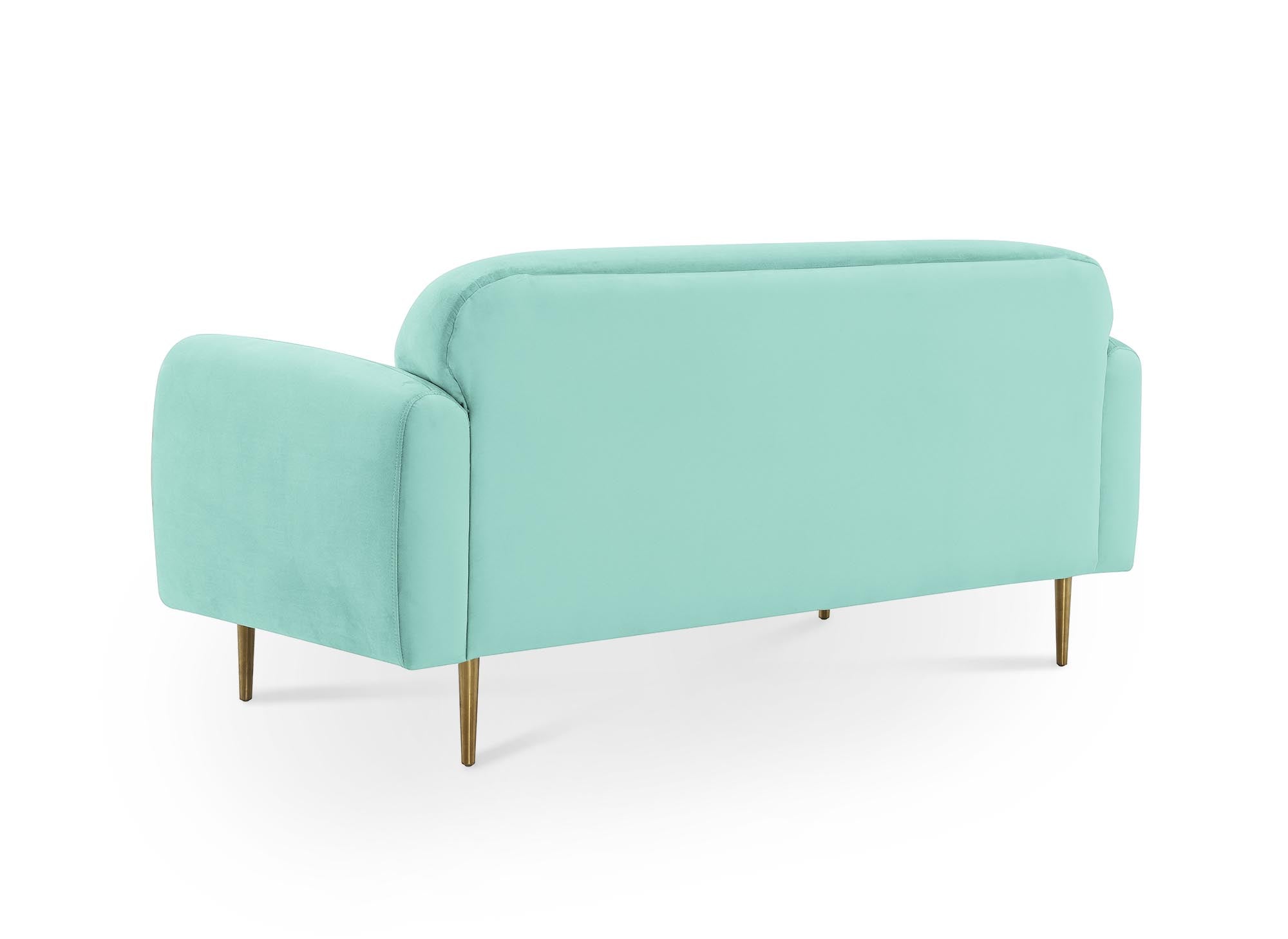 MARILYNE 2-Sitzer-Sofa aus wassergrünem Samt