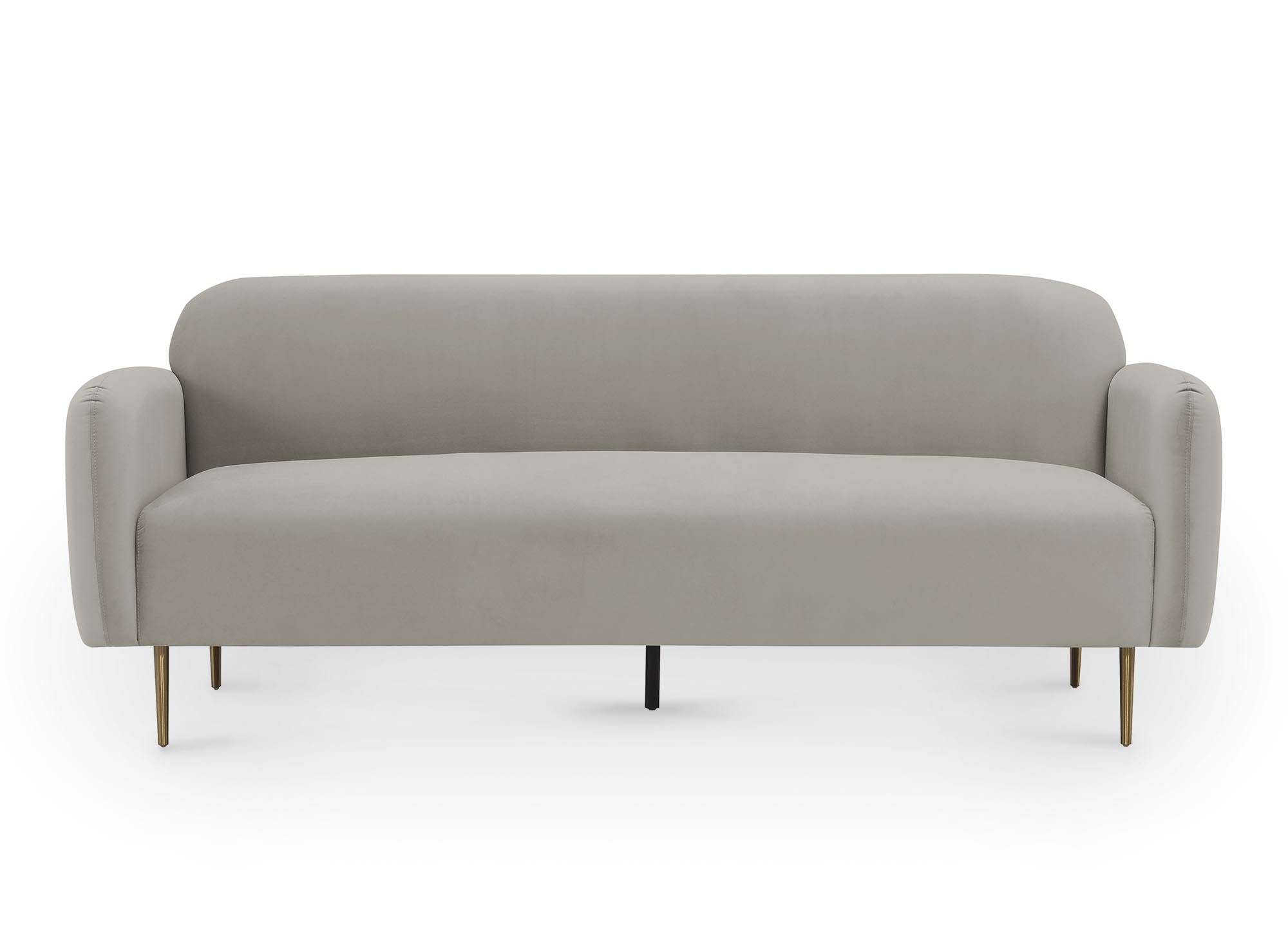 MARILYNE 3-Sitzer-Sofa aus beigem Samt