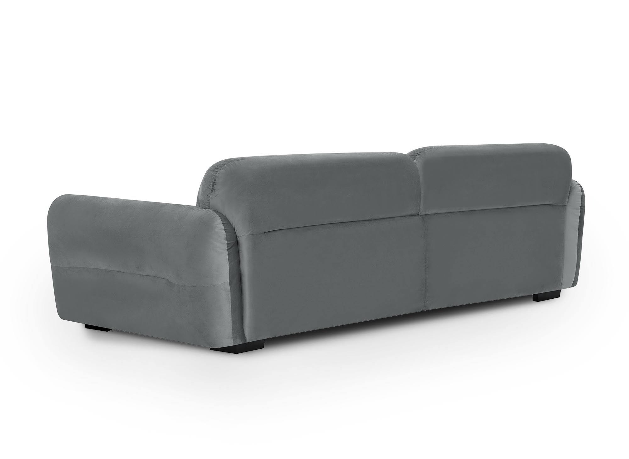 PICASSO 3-Sitzer-Sofa aus grauem Samt