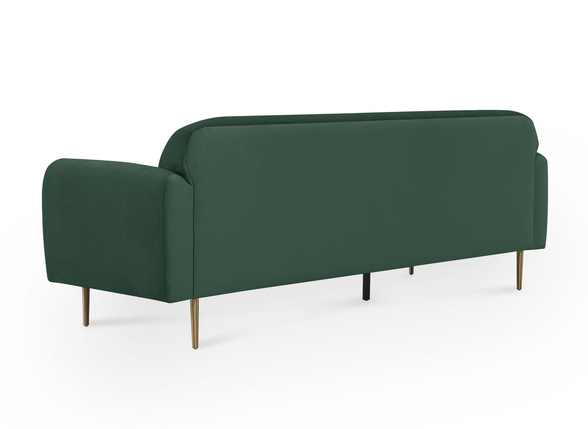 MARILYNE 3-Sitzer-Sofa aus grünem Samt