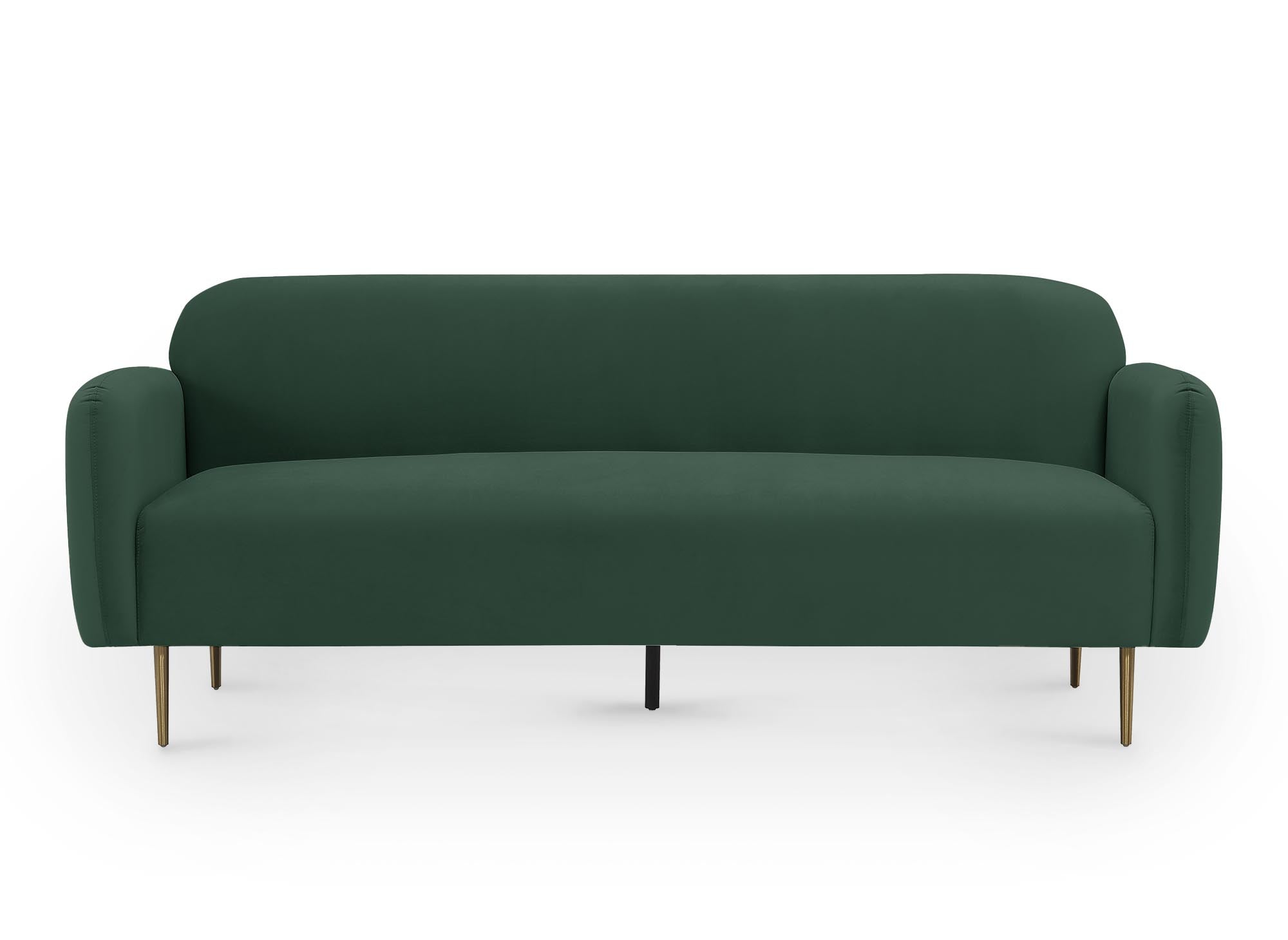 MARILYNE 3-Sitzer-Sofa aus grünem Samt