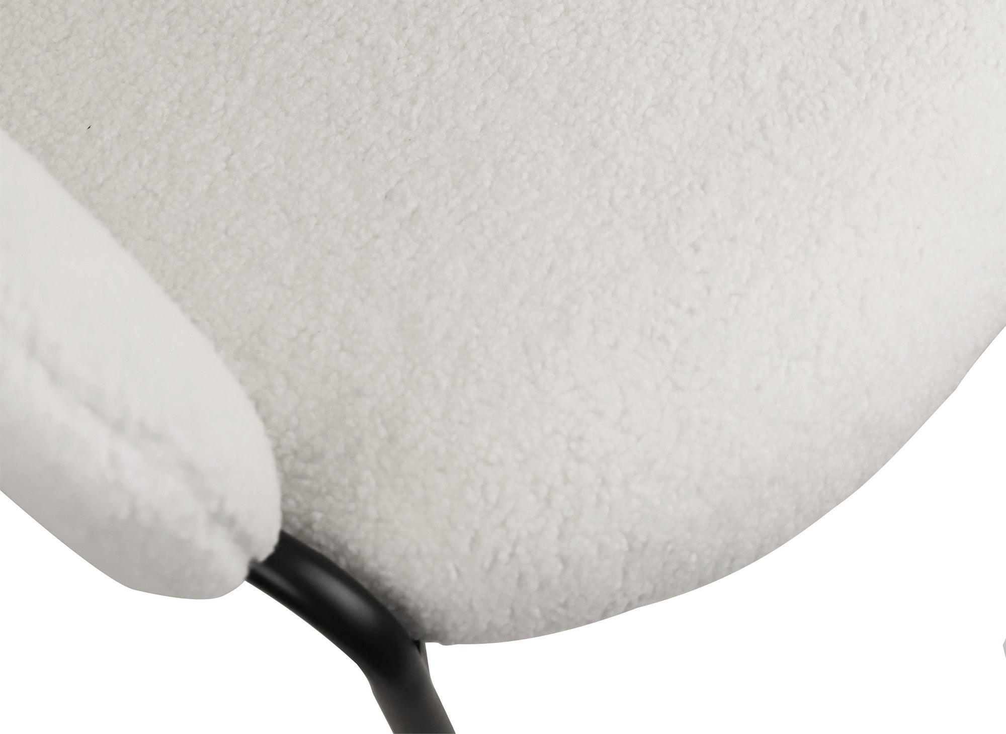 2er Set Designer-Sessel mit Armlehnen in weißem Frotteestoff BENTA