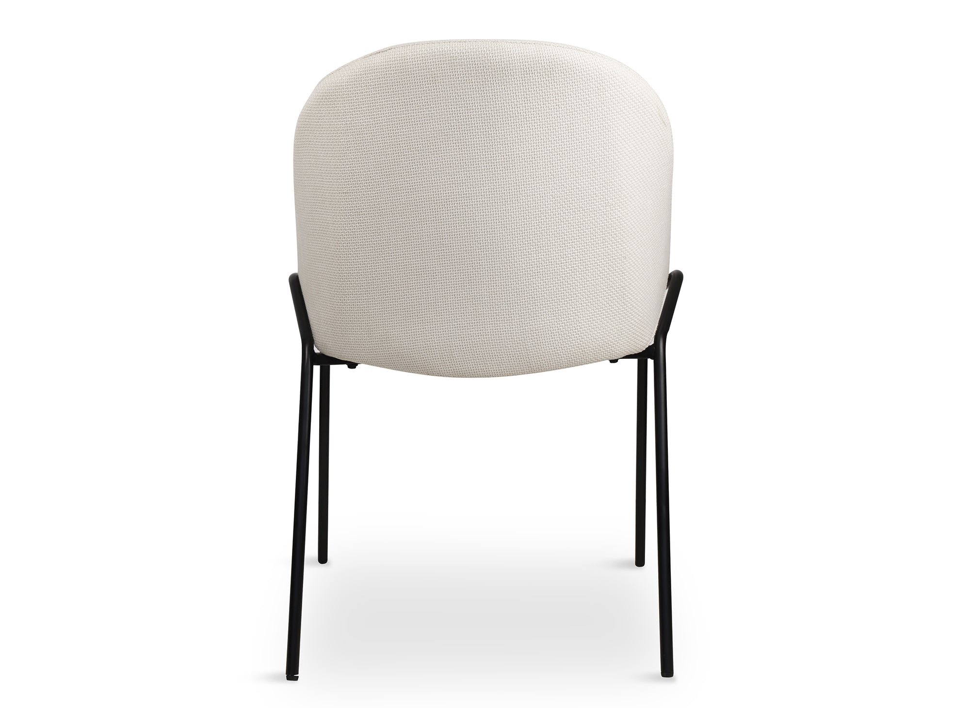 2er Set Designerstühle aus beigem Leinenstoff ZAYA