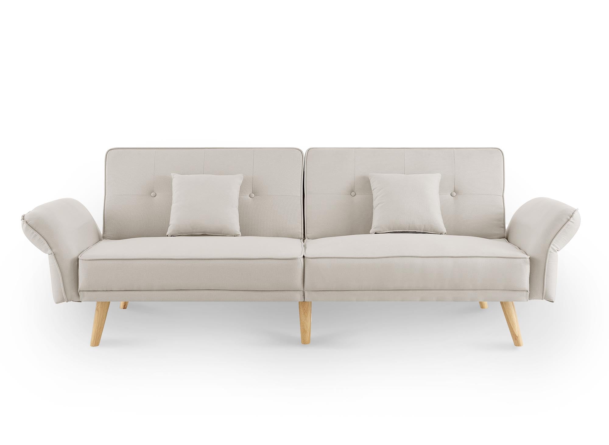 CHILI 3-Sitzer-Schlafsofa aus beigefarbenem Stoff