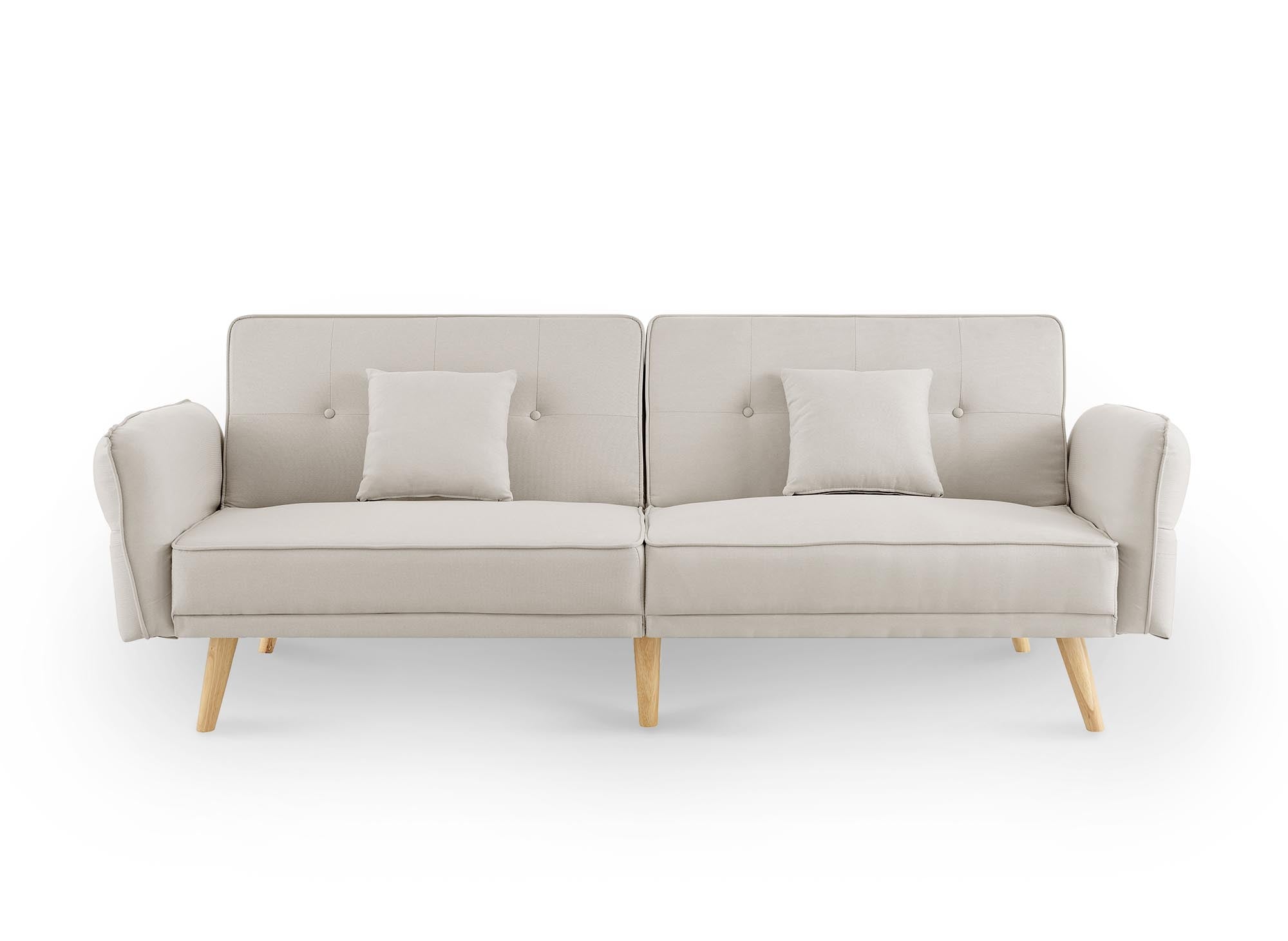 CHILI 3-Sitzer-Schlafsofa aus beigefarbenem Stoff