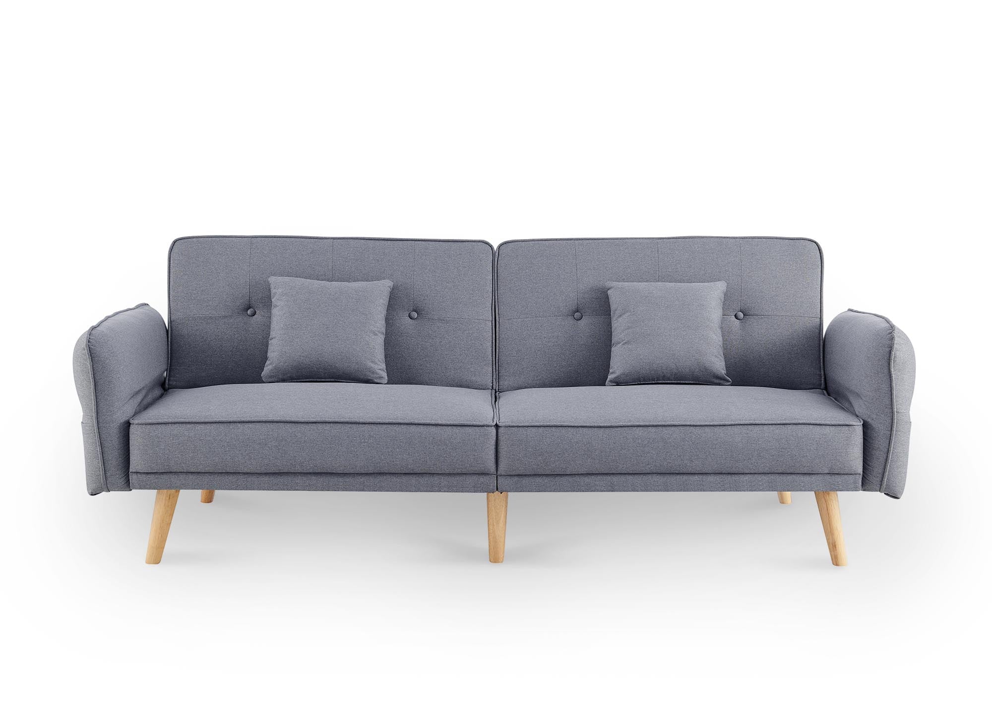 CHILI 3-Sitzer-Schlafsofa aus grauem Stoff