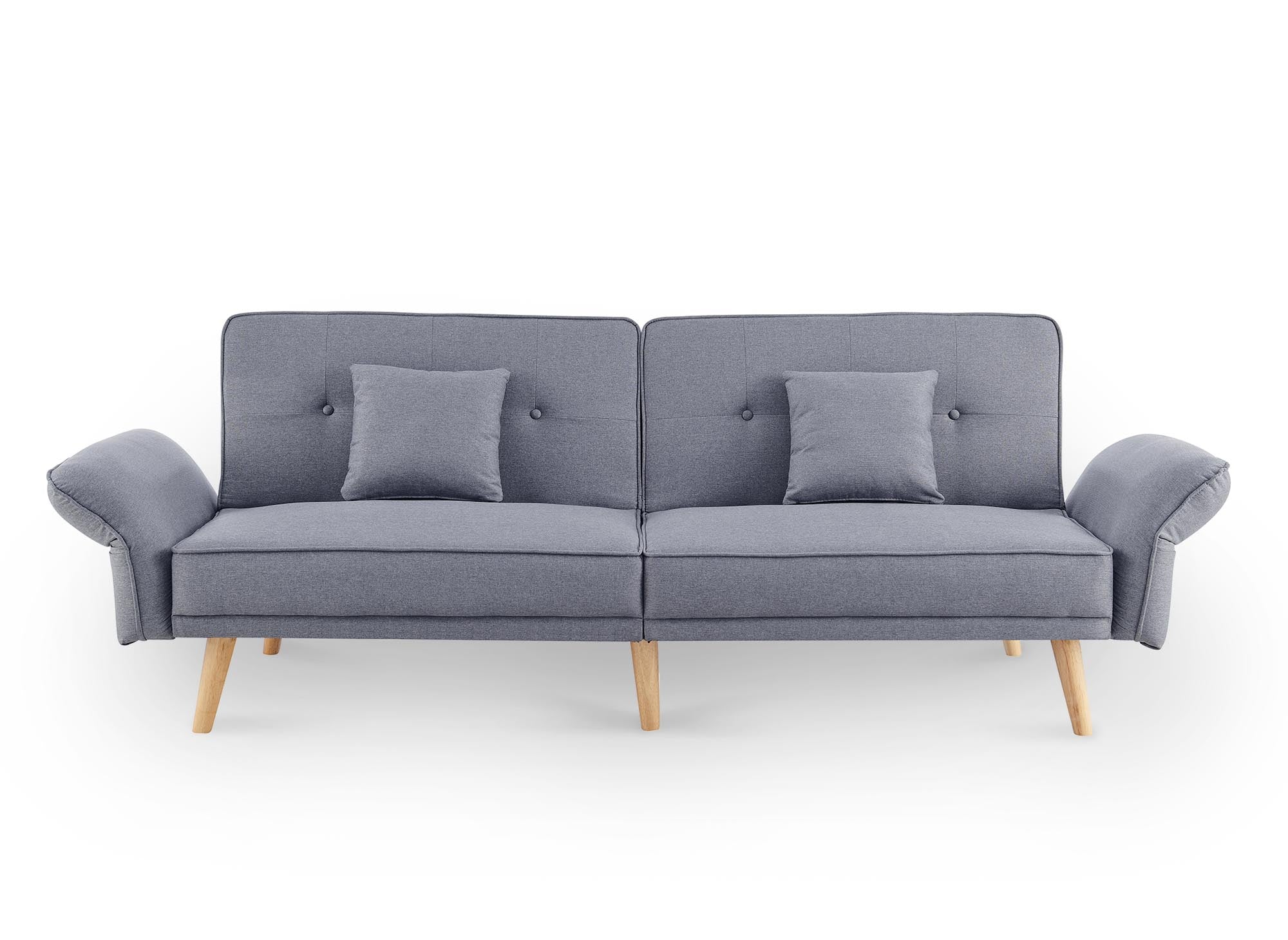CHILI 3-Sitzer-Schlafsofa aus grauem Stoff