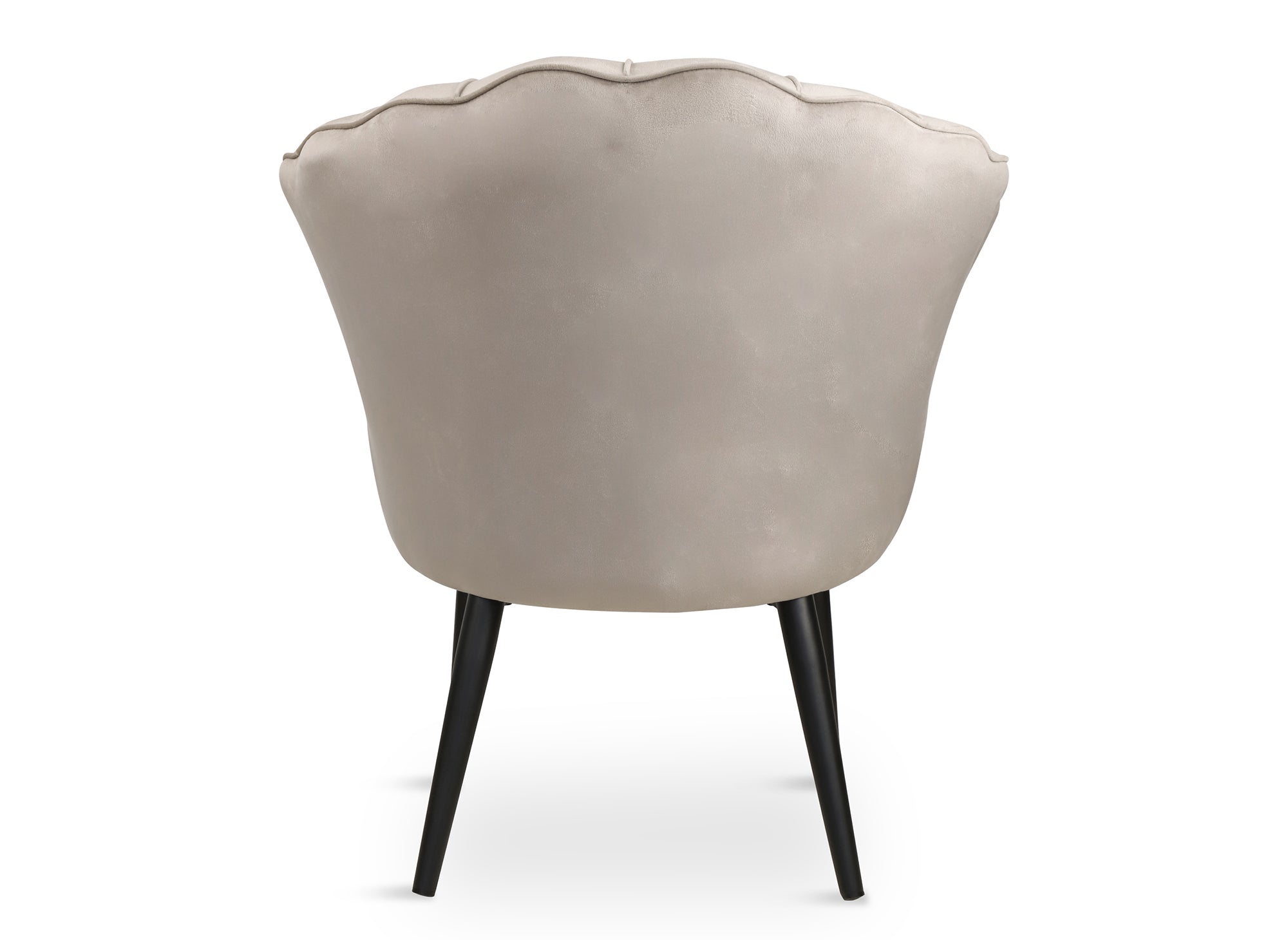 Designer-Sessel ROKIA aus beigem Samt