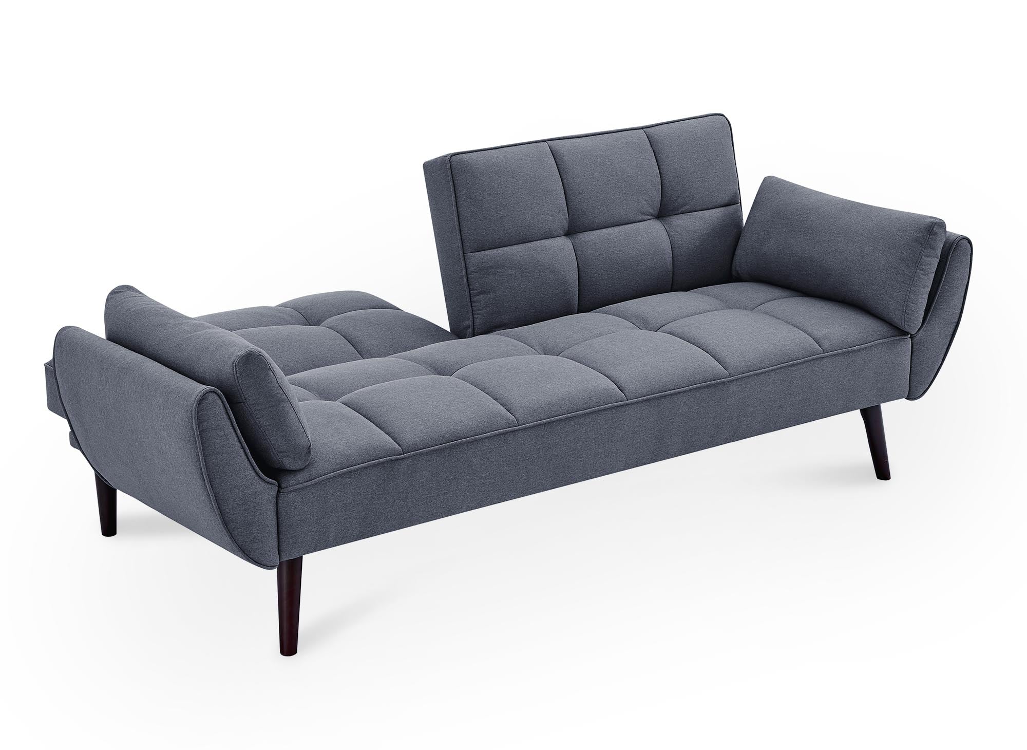 NARA 3-Sitzer-Schlafsofa aus dunkelgrauem Stoff