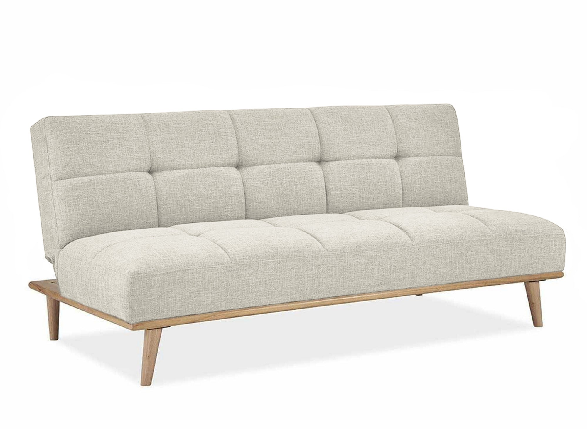 JESSY beiges skandinavisches 3-Sitzer-Schlafsofa