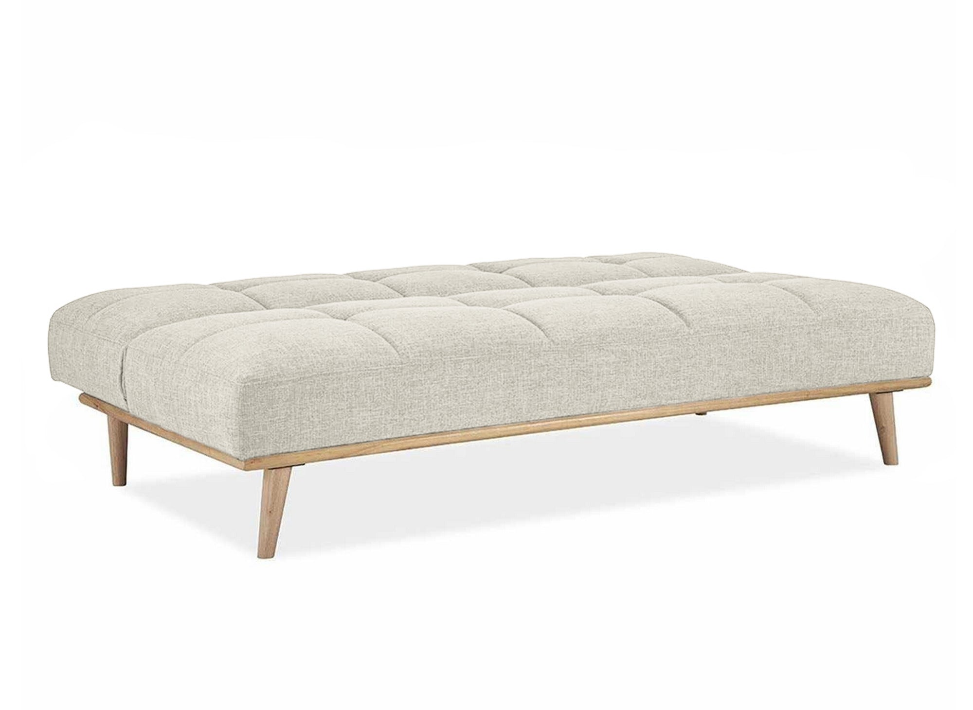 JESSY beiges skandinavisches 3-Sitzer-Schlafsofa