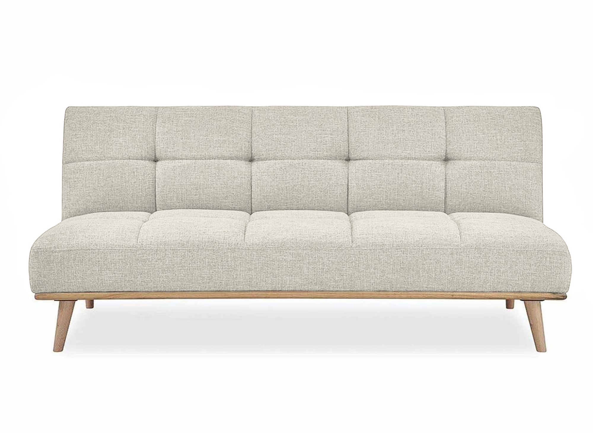 JESSY beiges skandinavisches 3-Sitzer-Schlafsofa