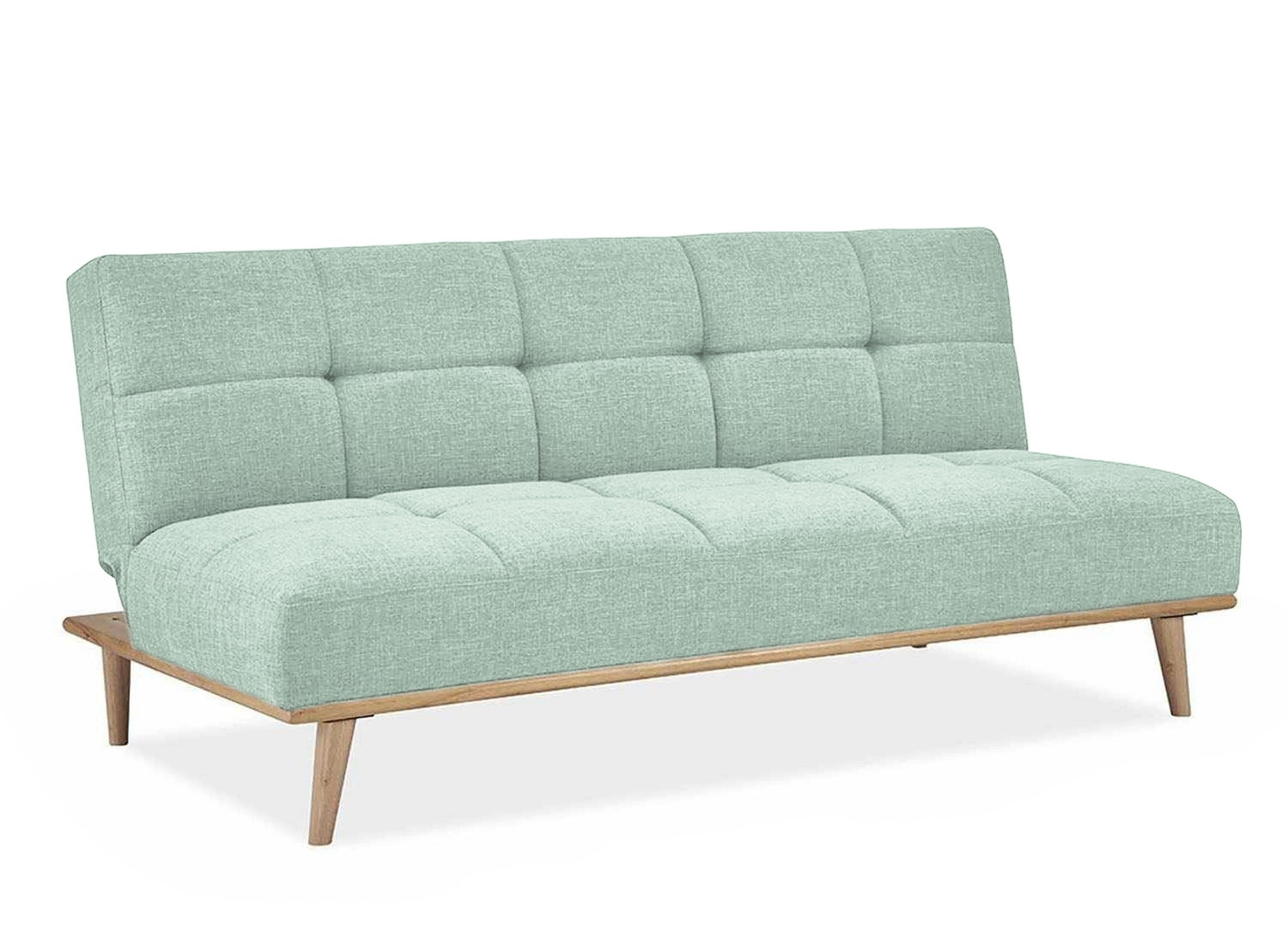 JESSY skandinavisches 3-Sitzer-Schlafsofa in Wassergrün