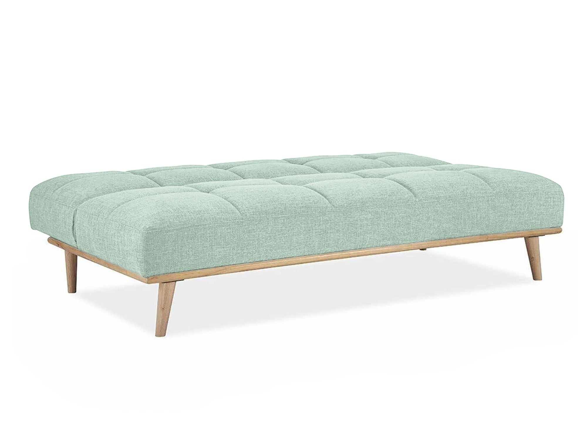 JESSY skandinavisches 3-Sitzer-Schlafsofa in Wassergrün