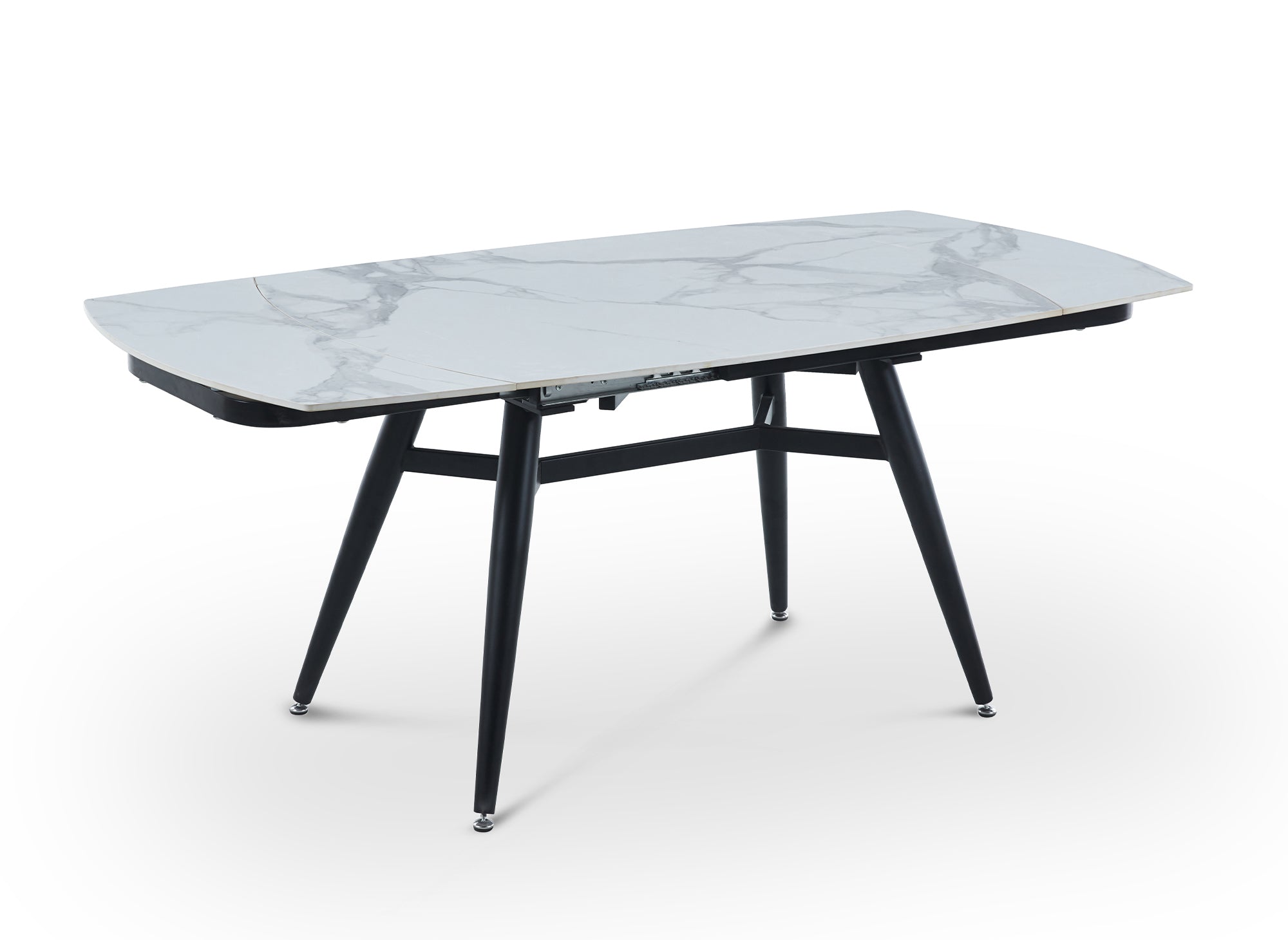 JENA ausziehbarer rechteckiger Esstisch in Marmoroptik