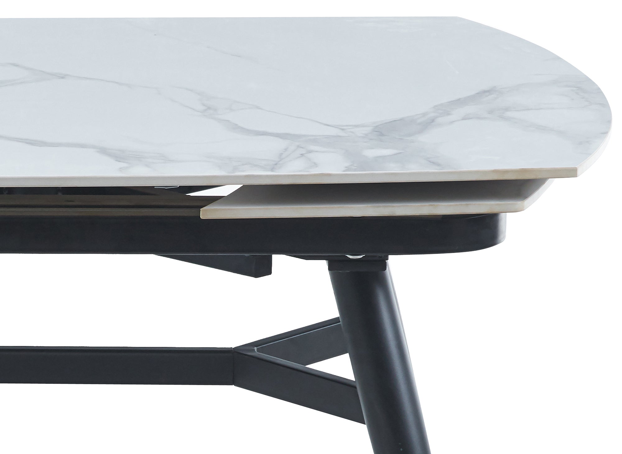 JENA ausziehbarer rechteckiger Esstisch in Marmoroptik