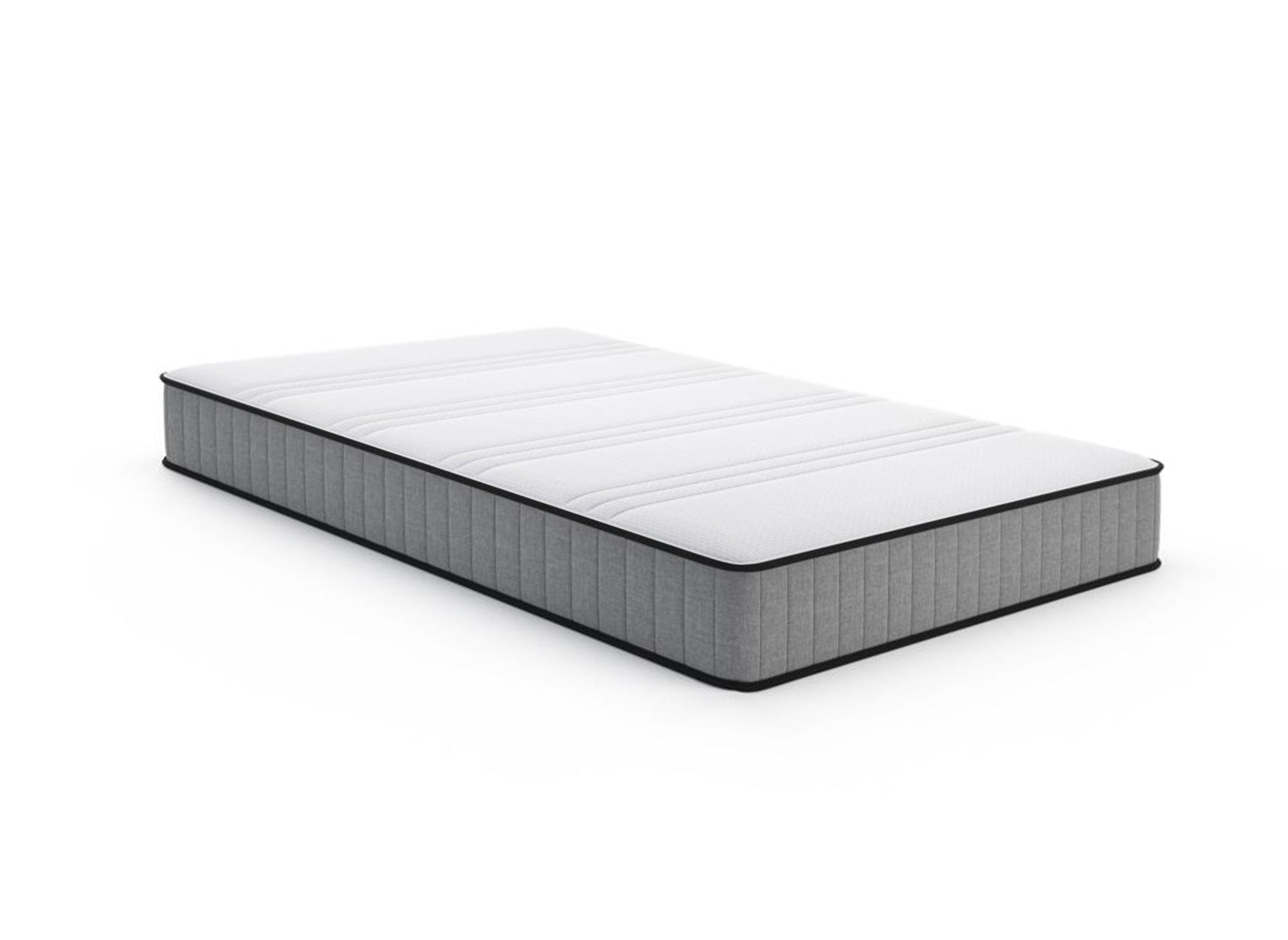WOLK 90x190 Boxspring & 15 cm Schaumstoffmatratzenset