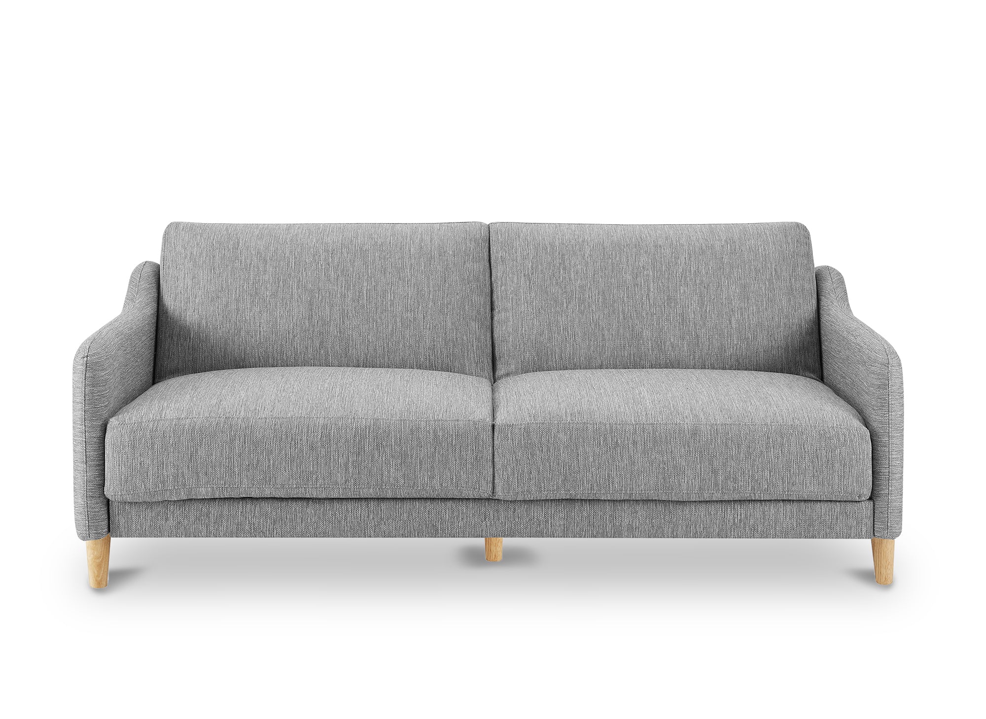 MARLON 3-Sitzer-Schlafsofa in hellgrauem Stoff