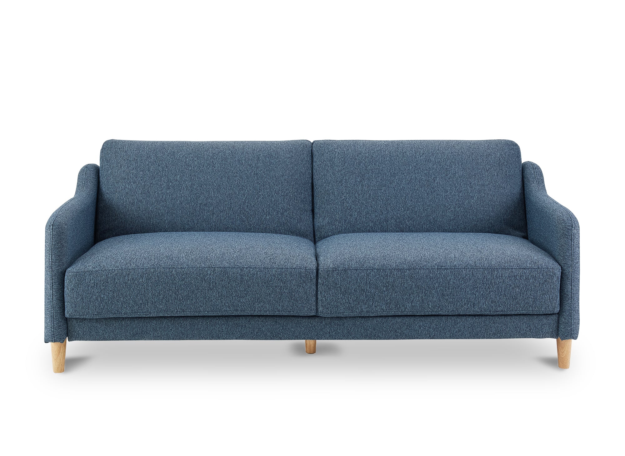 MARLON 3-Sitzer-Schlafsofa aus blauem Stoff