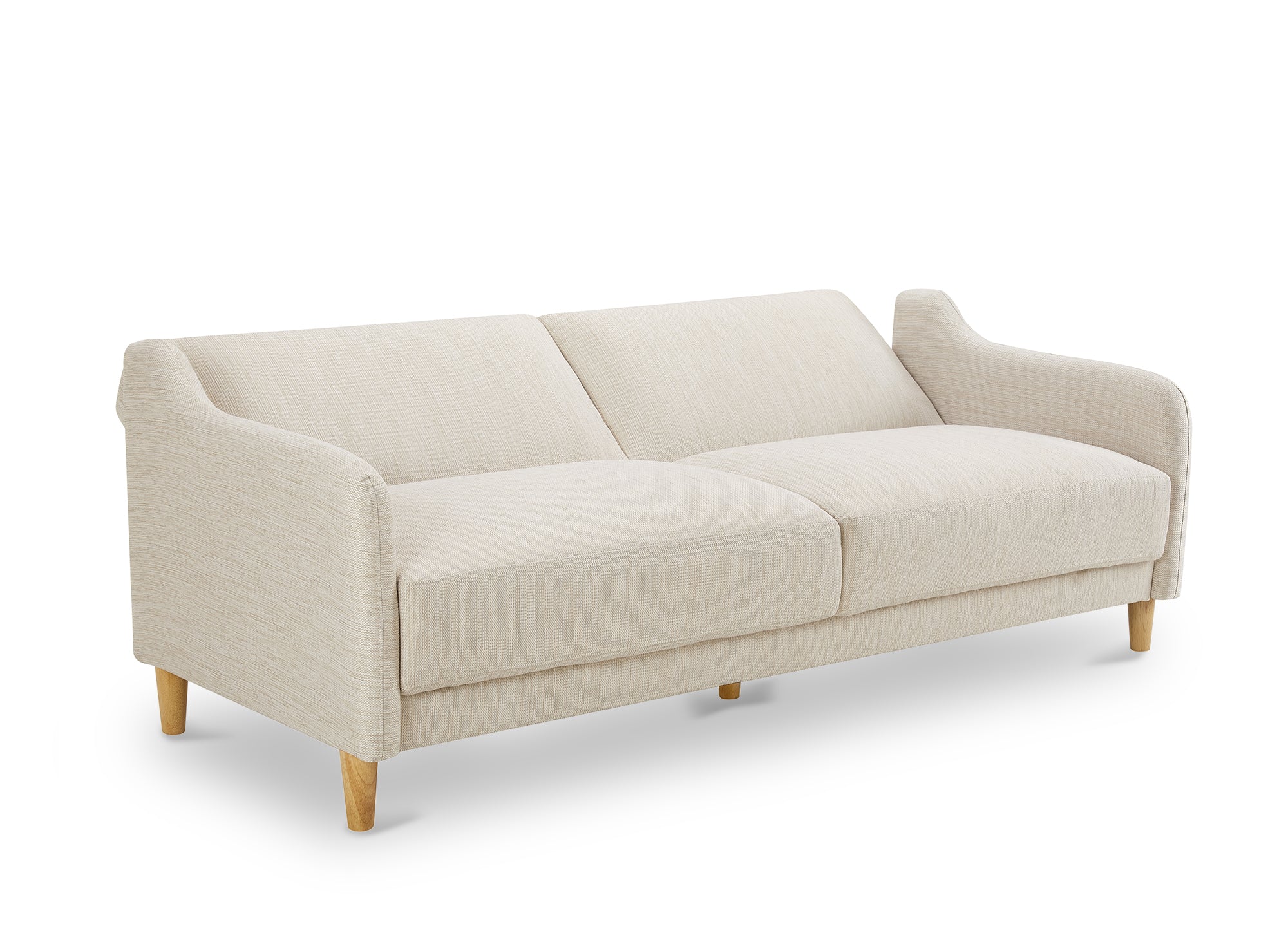 MARLON 3-Sitzer-Schlafsofa aus beigefarbenem Stoff